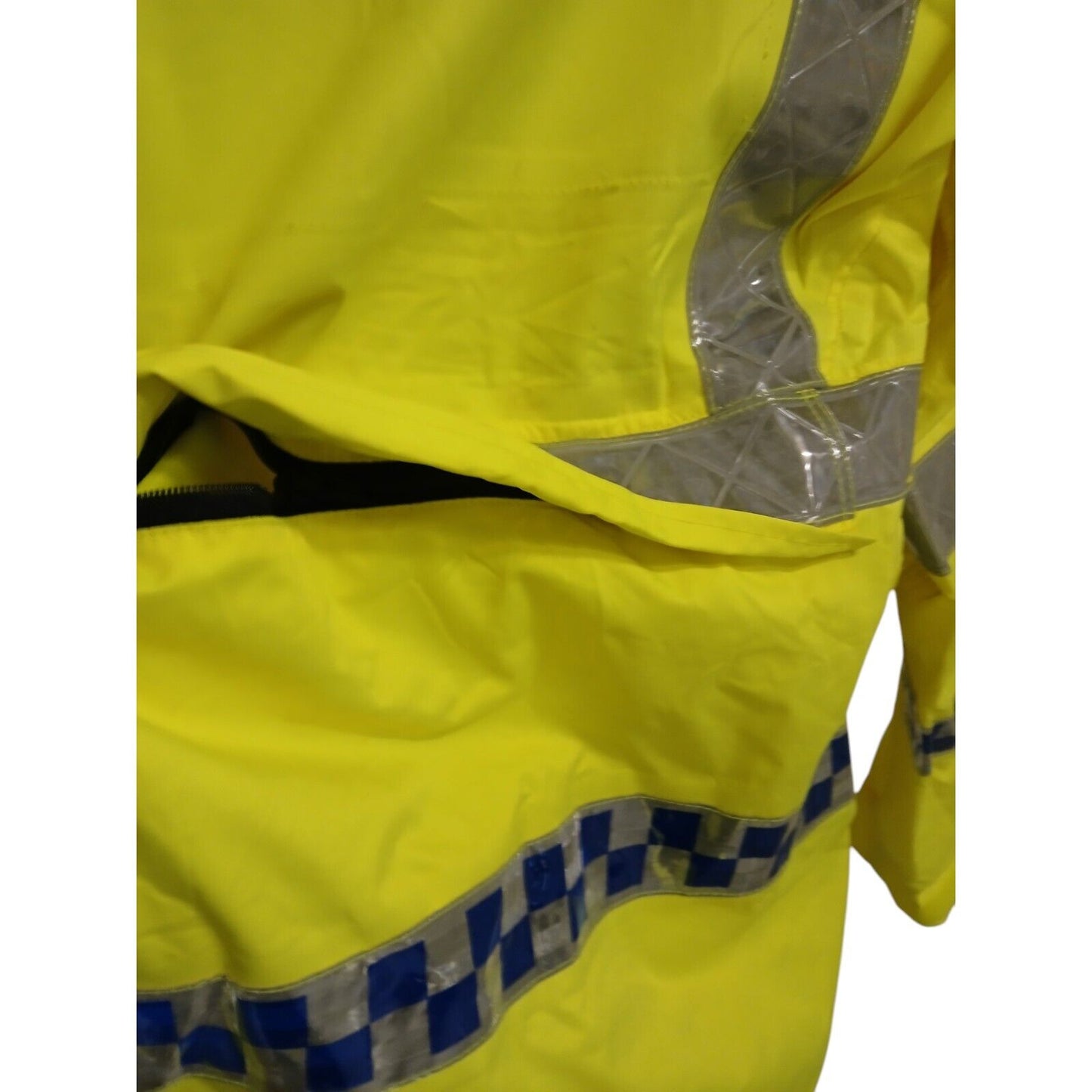 Yaffy Cycling Jacket Hi Vis Hi Viz Waterproof Security Ex Police Emergency Bike