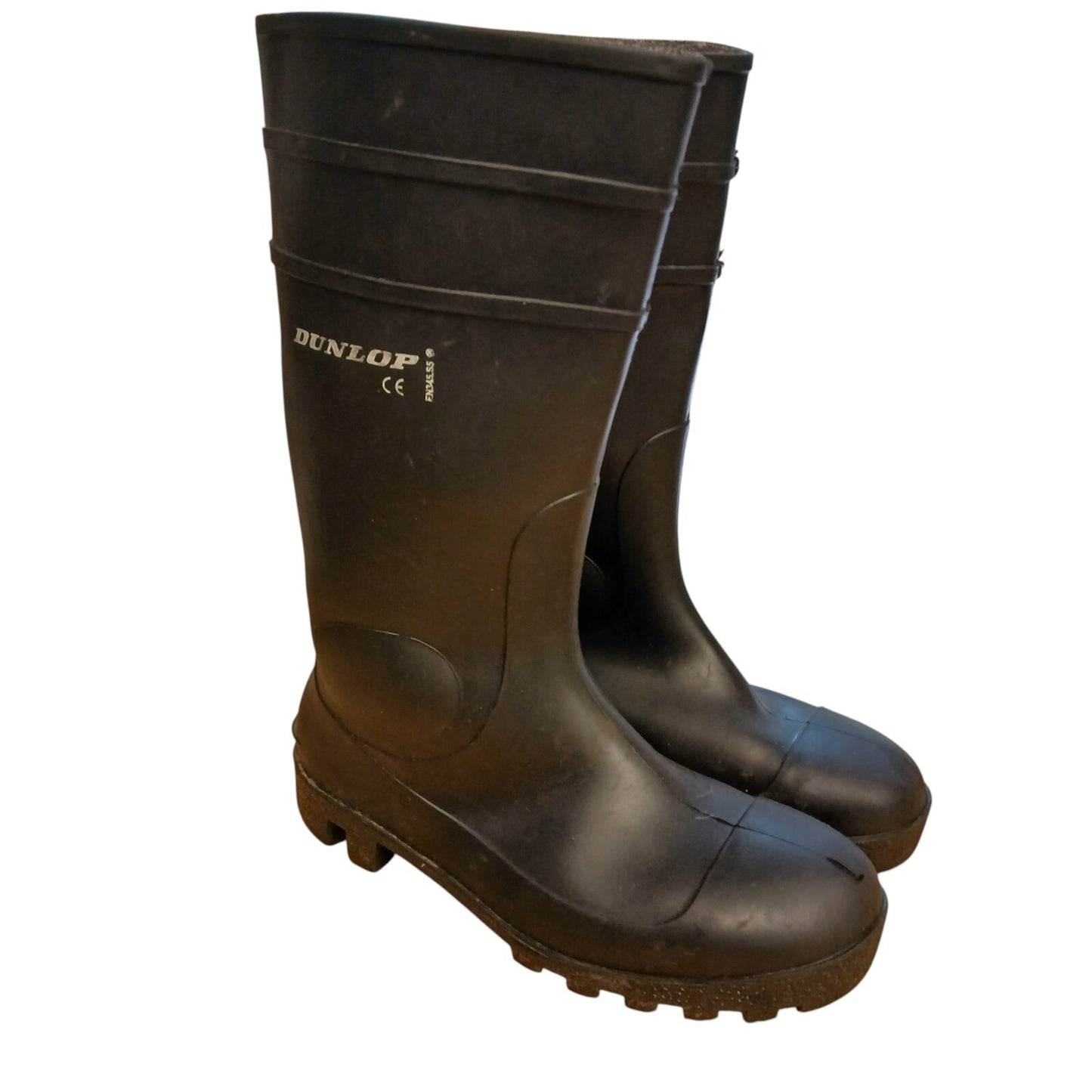 Dunlop Black Safety Wellingtons Welllie Boots Wellies Steel Toe Cap Work Size 10