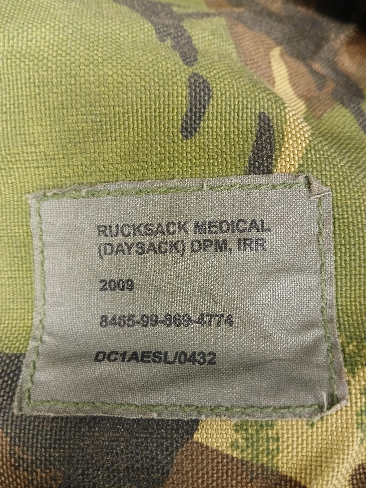 Medical Daysack Rucksack DPM Bergan Genuine Army Issue IRR Medic First Aid Bag