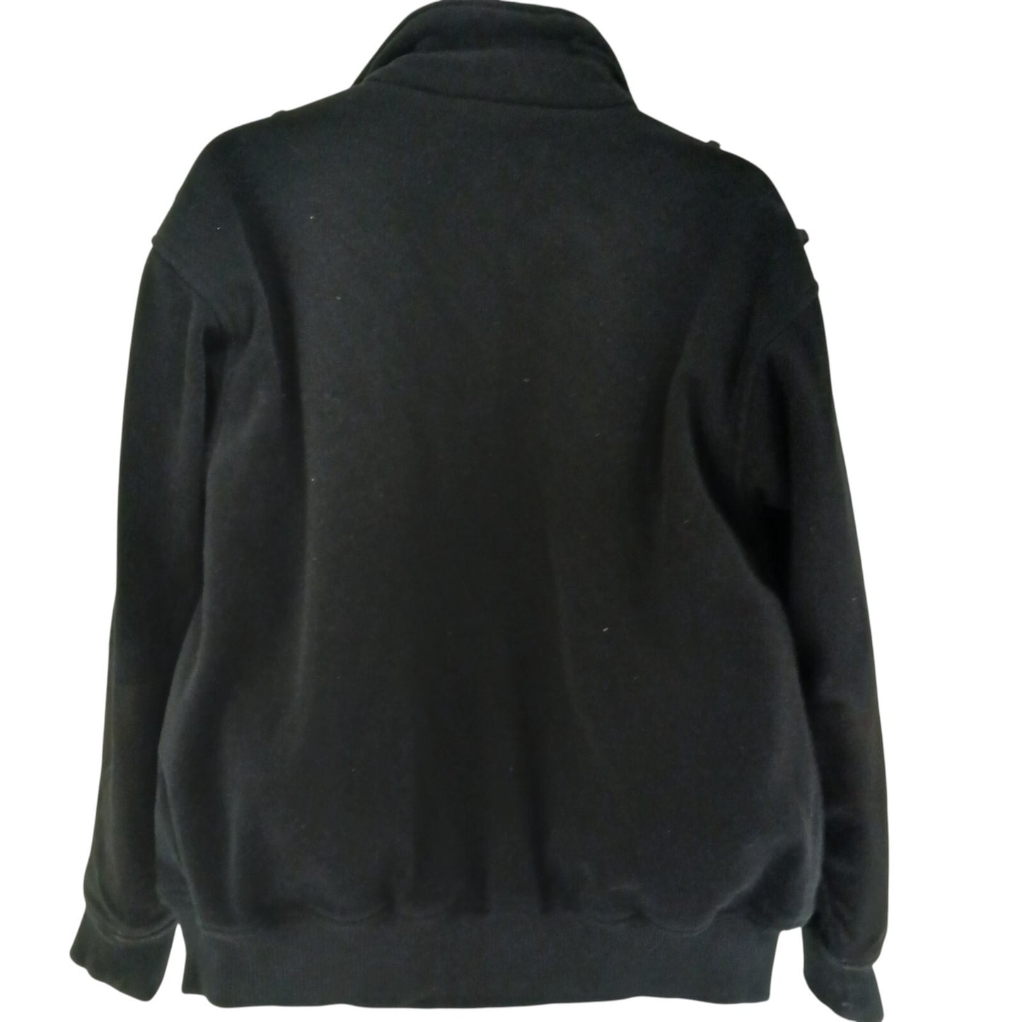 Ex Police Black Fleece Security Radio Loop Hiking Bomber Jacket Combat Tactical