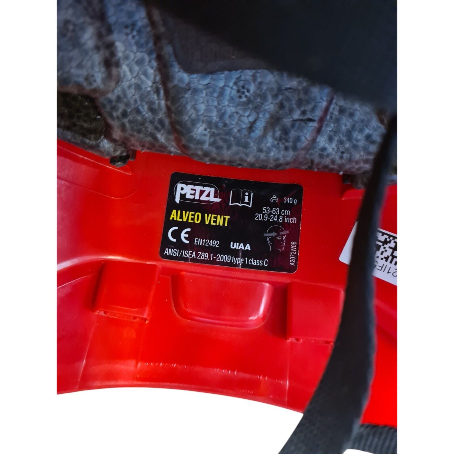 Petzl Alveo Climbing Helmet Vent Red 53-63cm Aborist Caving Tree Surgeon Safety