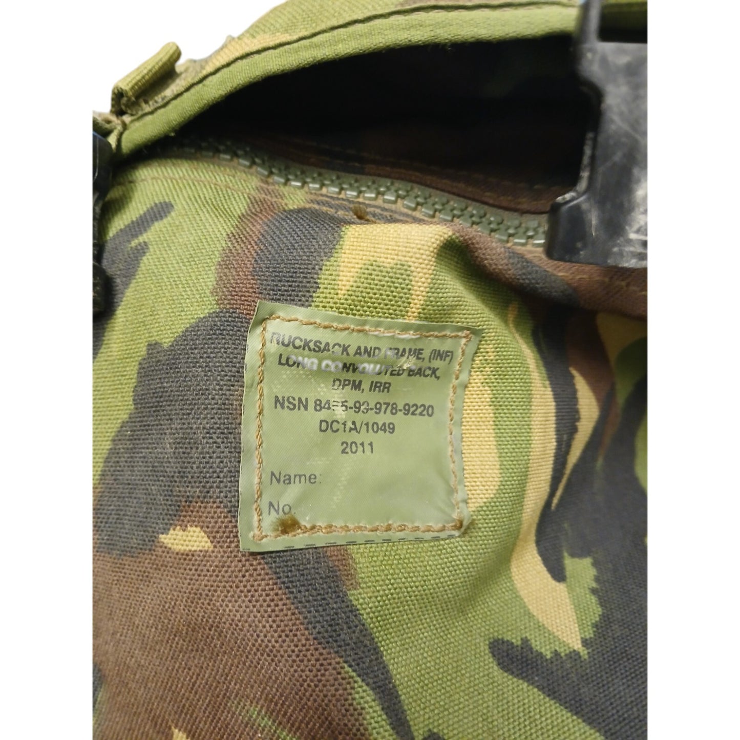 Bergan Rucksack and Frame DPM Inf Long Back IRR Convoluted Army Issue Backpack