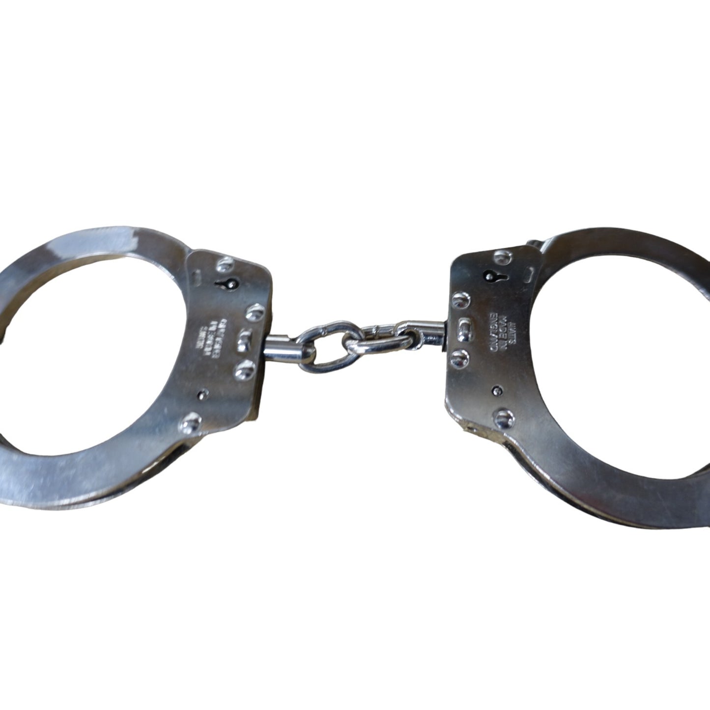 Hiatts Handcuffs Speedcuffs Superior Chain Genuine Ex Police Cuffs With 1 Key