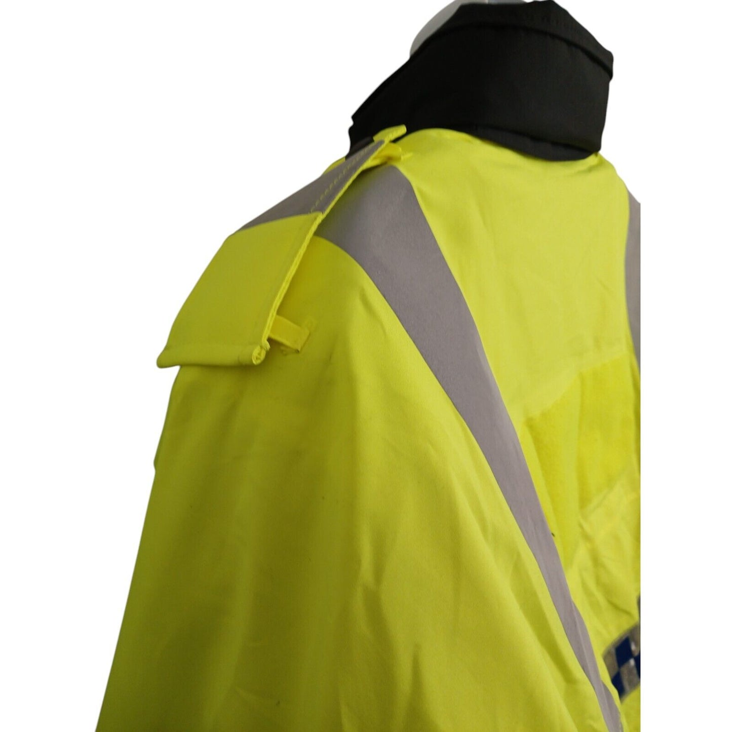 Hi Viz Jacket 3/4 Length Yaffy Waterproof Hi Vis Security Police Klickfast