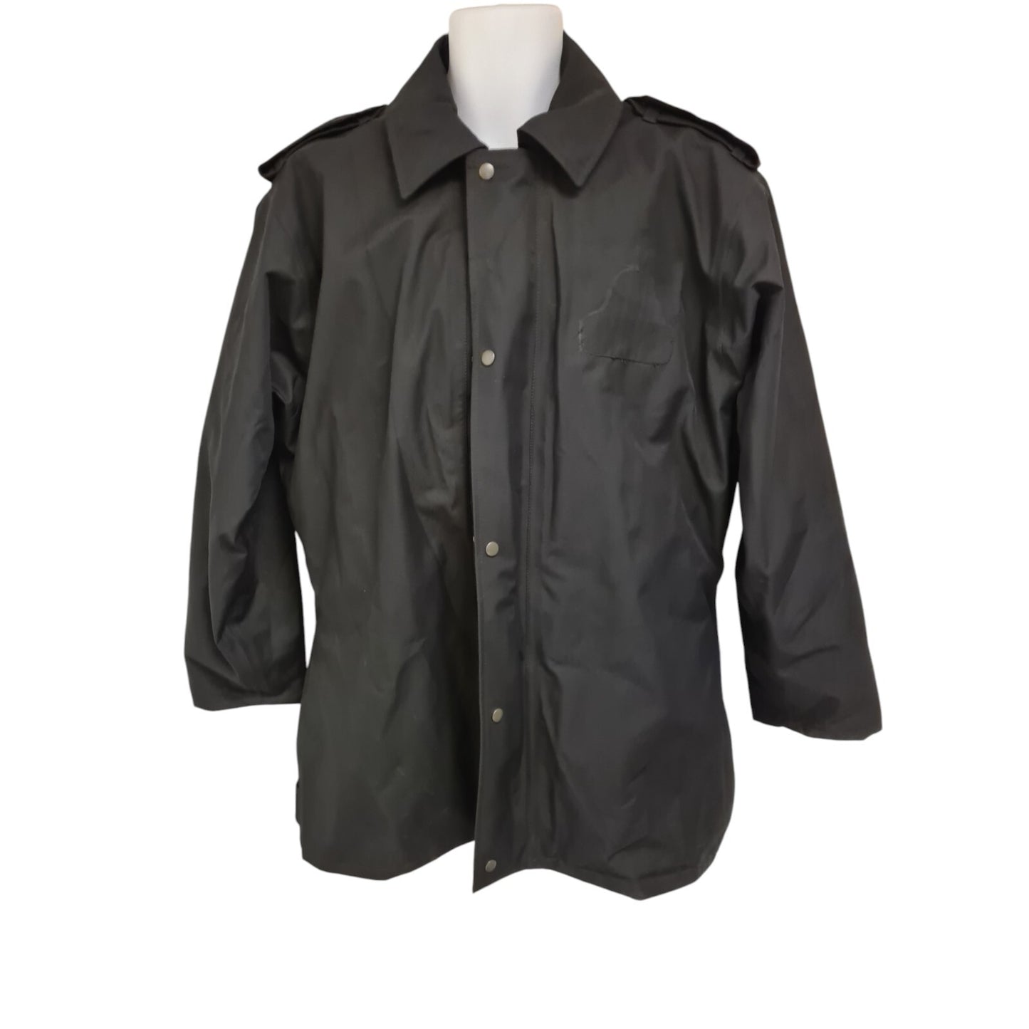 Ex Police Black Goretex Jacket 3/4 Length with Liner Coat Security Lightweight