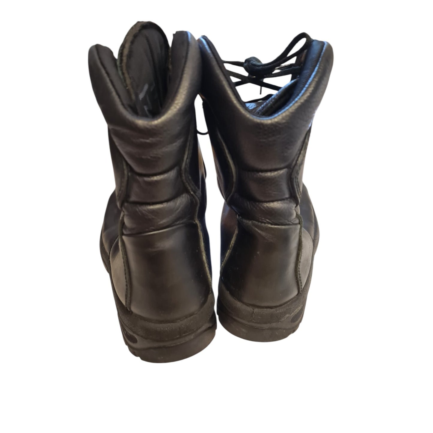 YDS Patrol Boots High Leg Steel Toe Black Leather Security Police Airsoft 10
