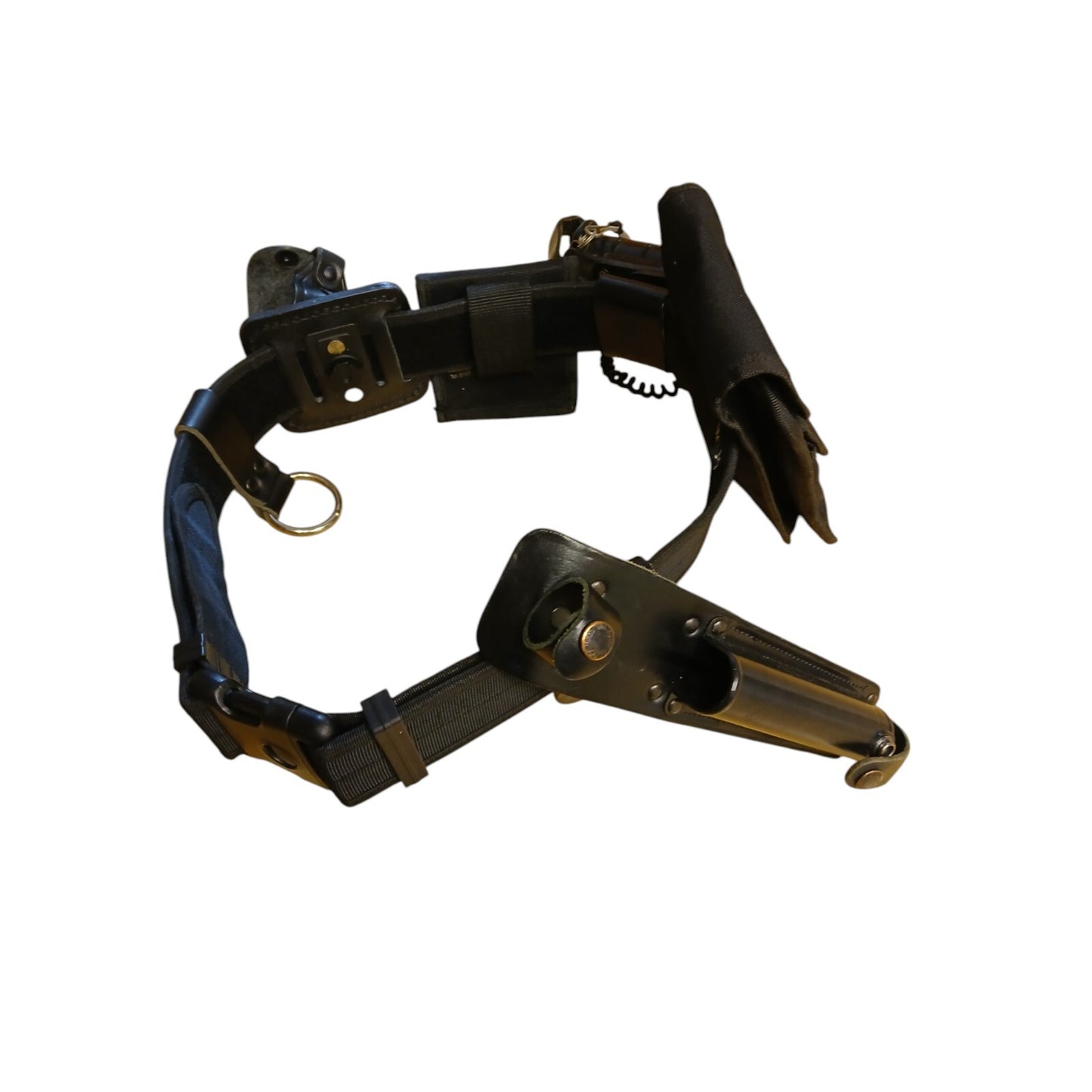 Protec Police Duty Belt 6 Pouches Attachments Black Security Webbing Medium (E)