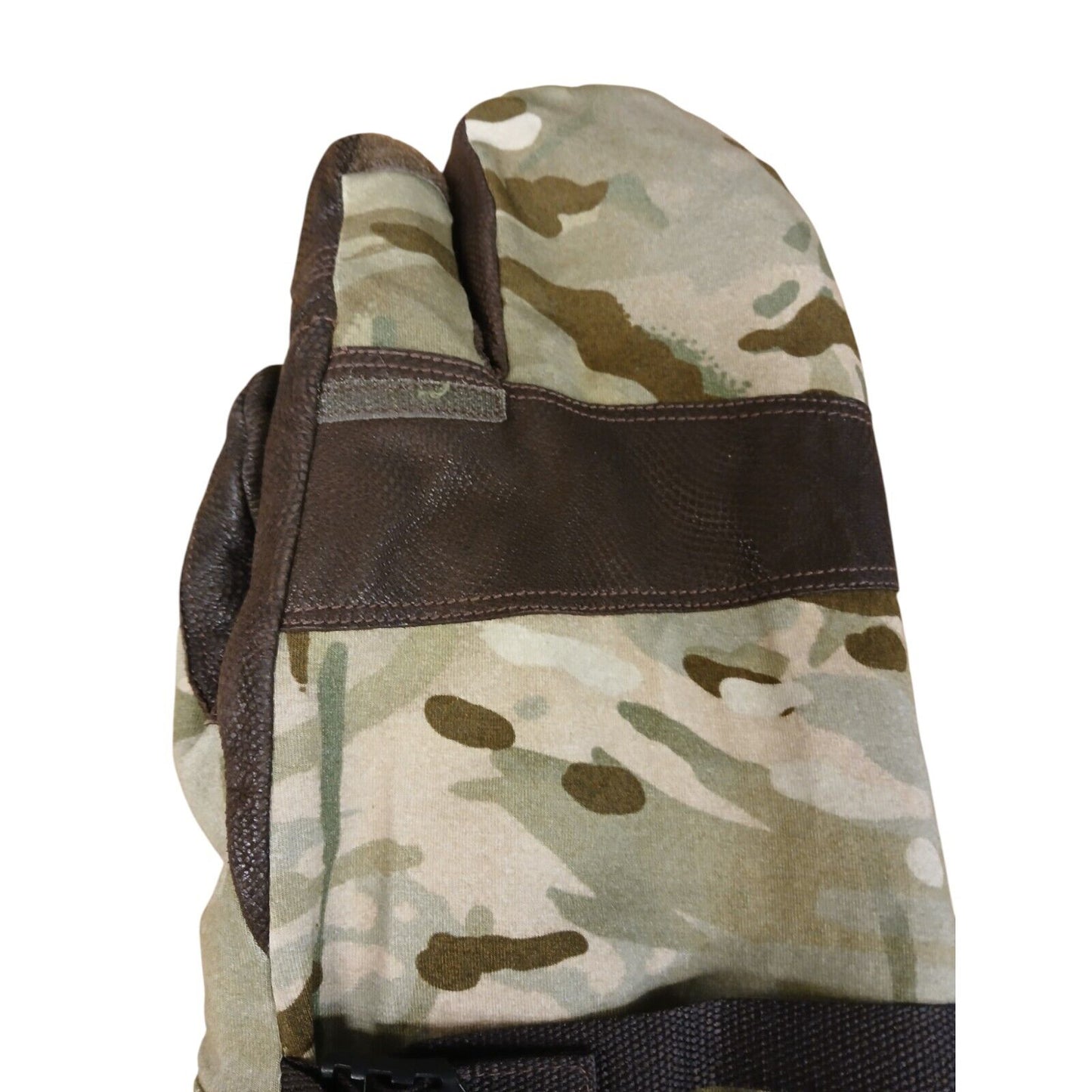 British Army Blizzard Mittens Goretex Mitts MTP Leather Palmed Camo Gloves