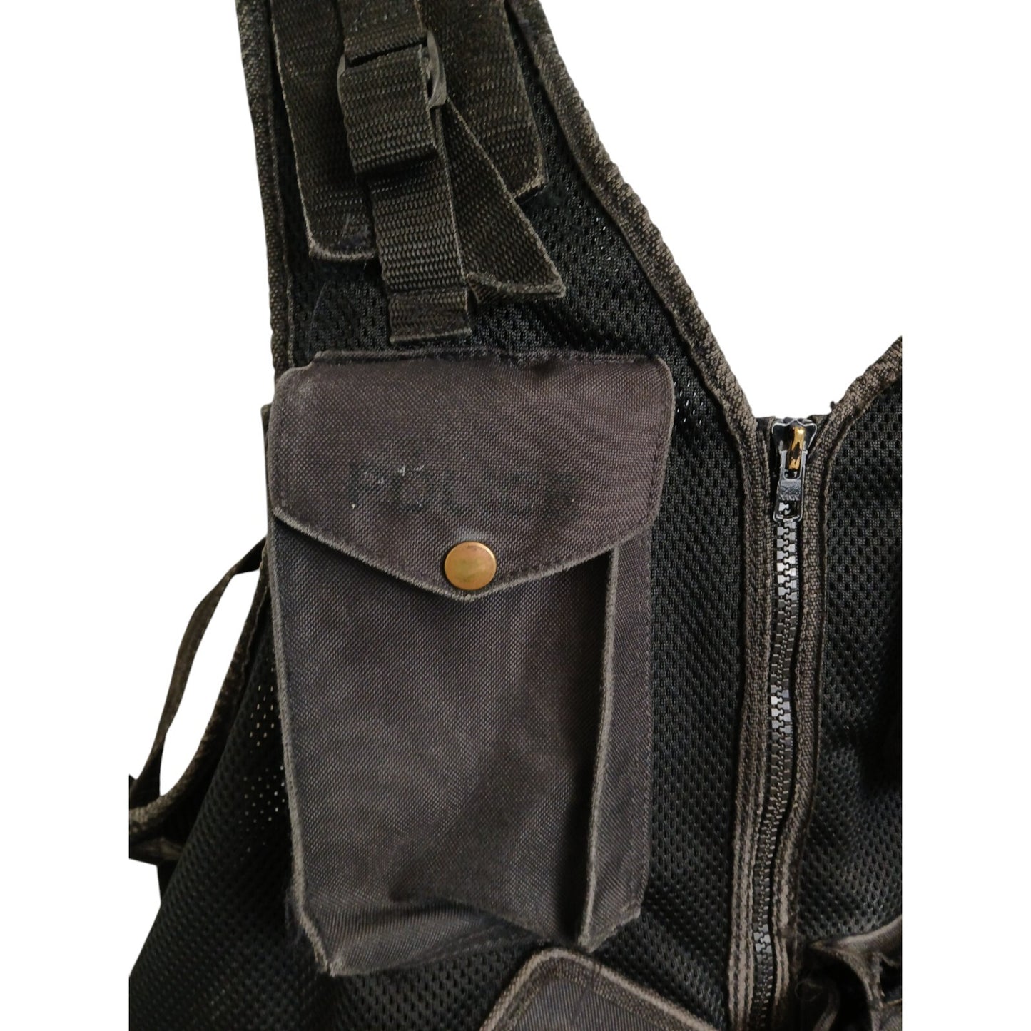 Tactical Vest With integrated Pouches 1 Size Adjustable Security Ex Police Black
