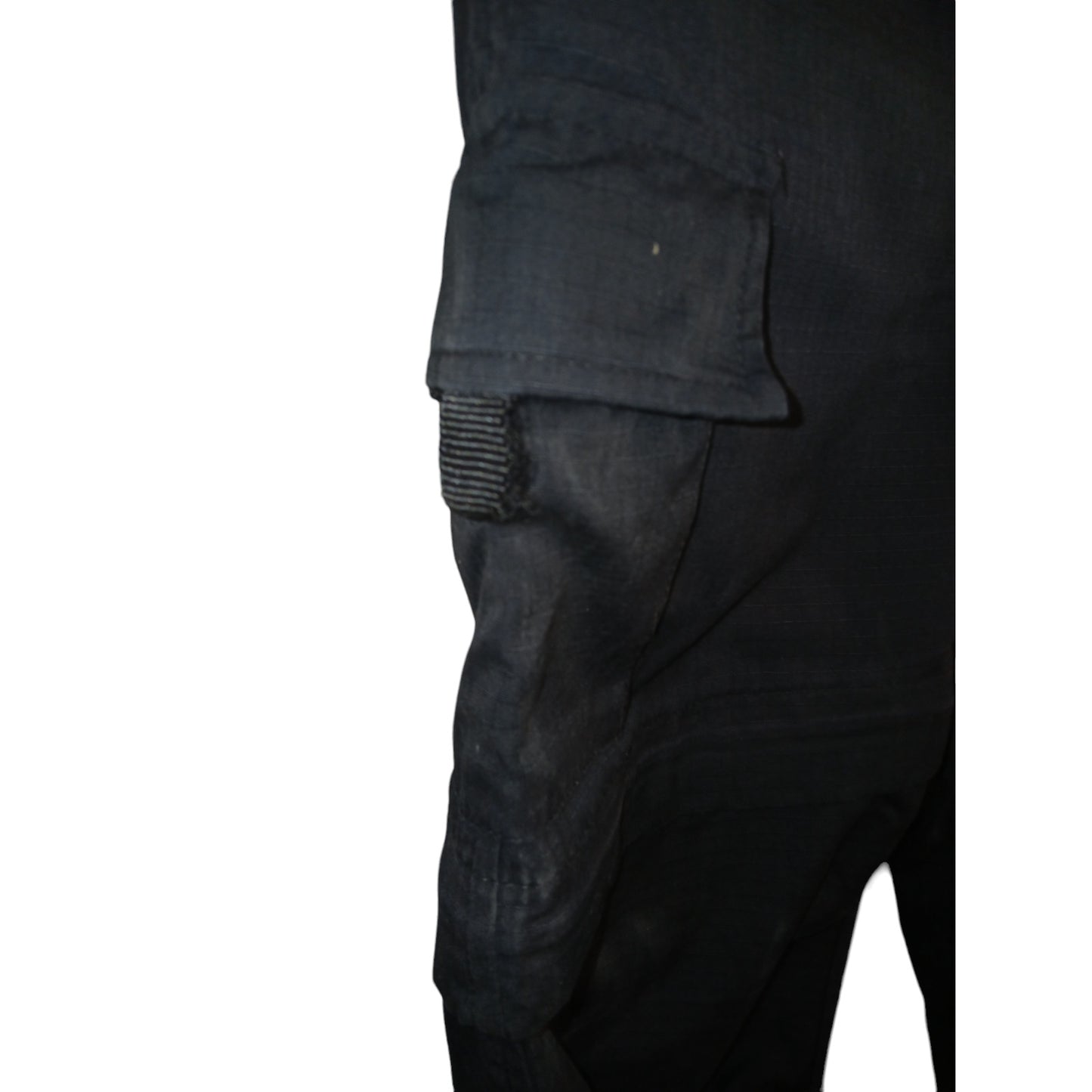 Ripstop Cargo Combat Zip Off Black Utility Trousers Ex Police Various Sizes Kit