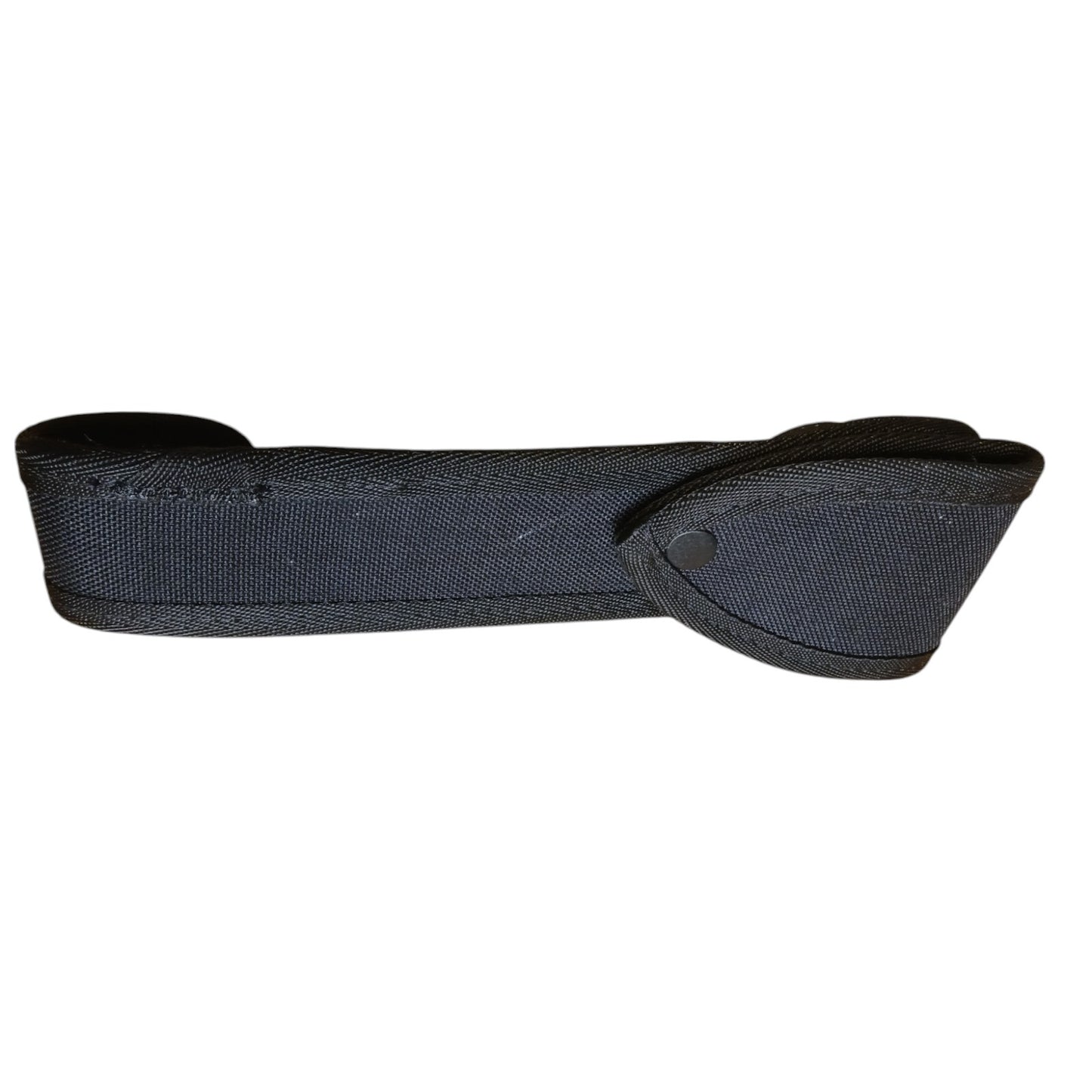 Police Duty Belt With 6 Pouches Attachments Black Nylon Security Webbing (C)