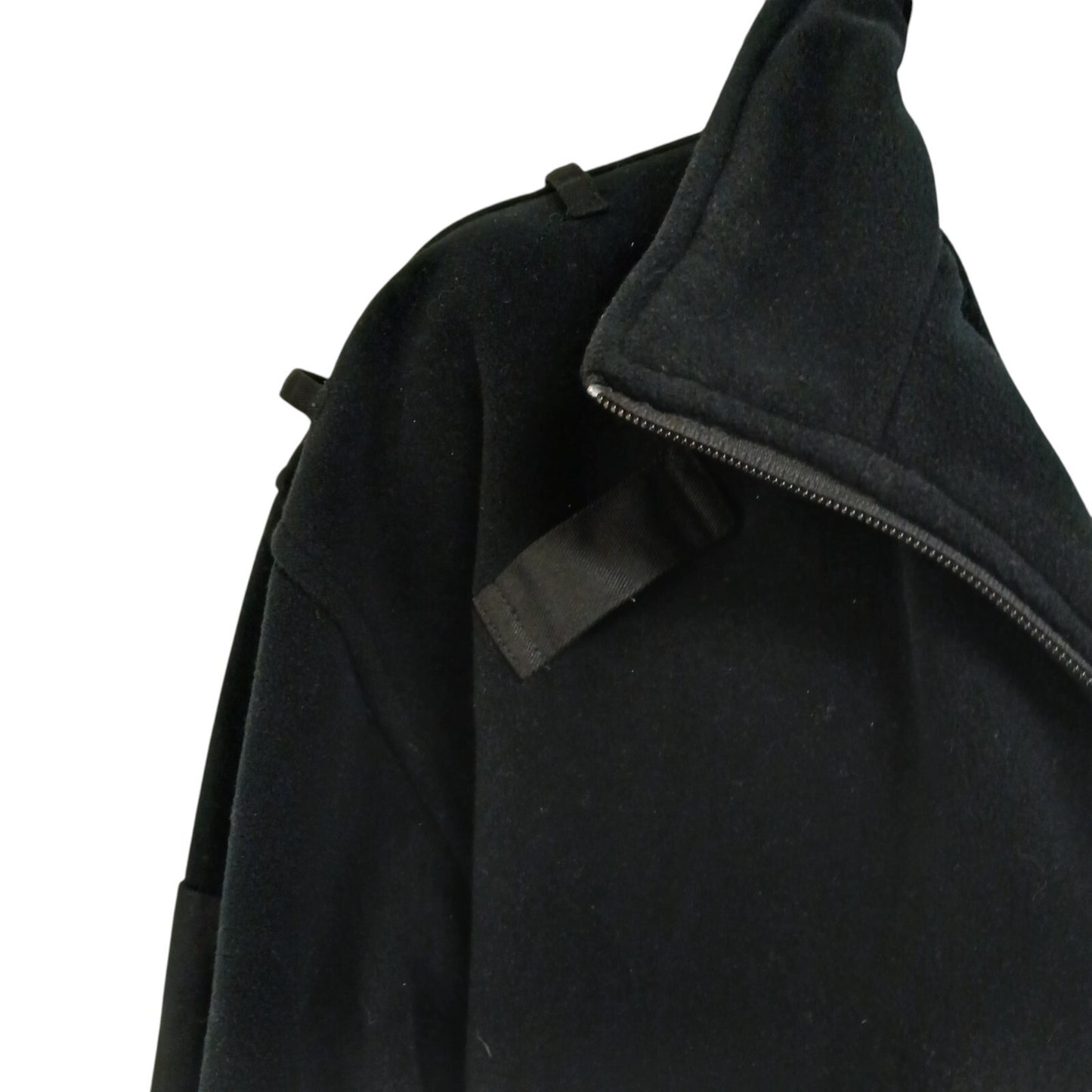 Ex Police Black Fleece Security Radio Loop Hiking Bomber Jacket Combat Tactical