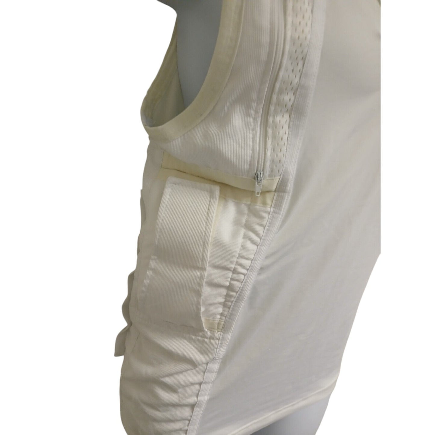 KIT Police Radio Vest Covert White 501 STD Security Holder Pouch Security