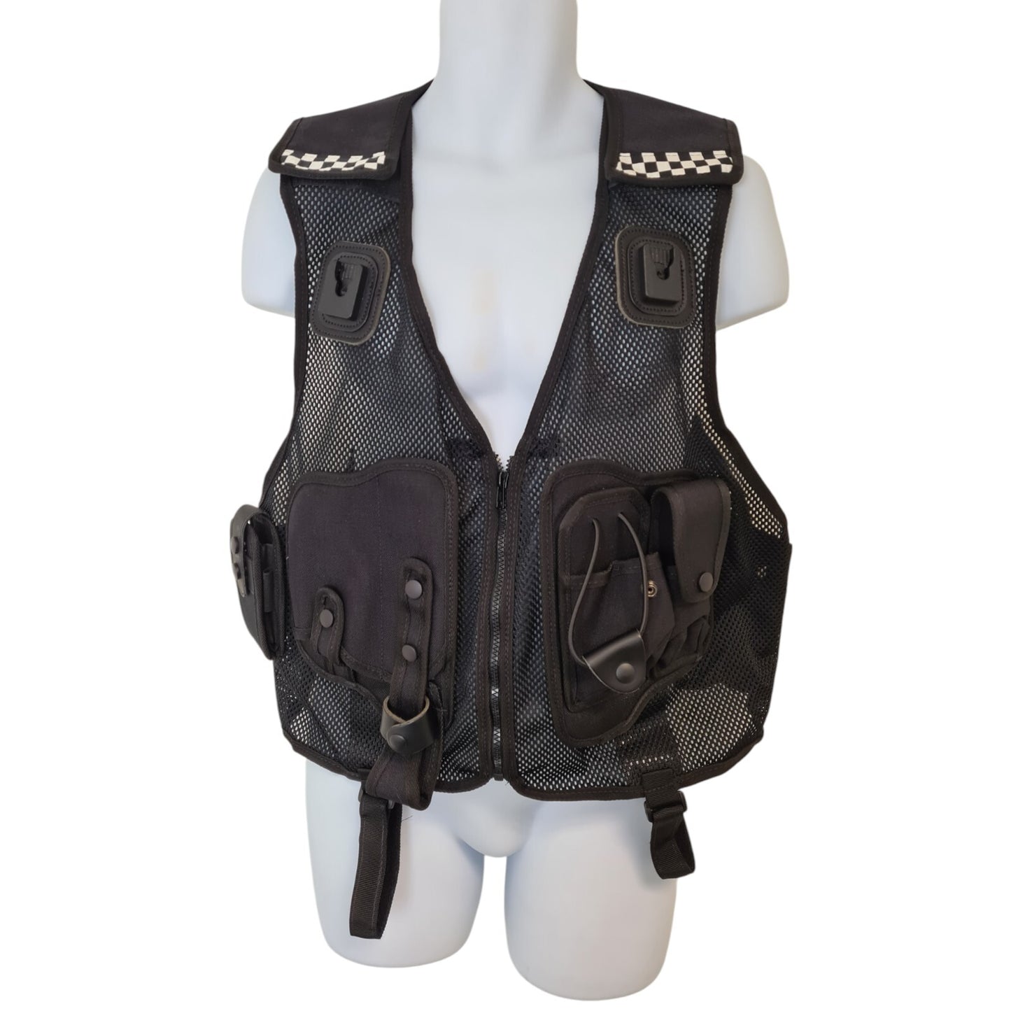 Protec Tactical Vest 600 With Integrated Pouches L Klickfast Checker Secuity