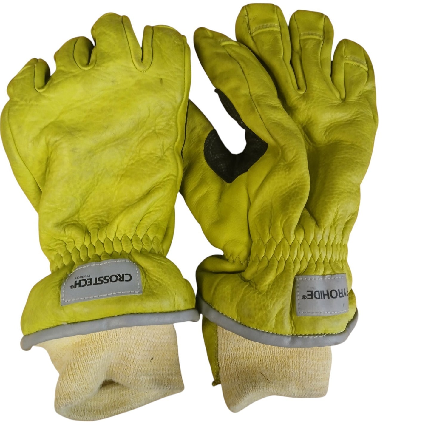 Firemaster Ultra Classic Gloves Pyrohide Leather Ballyclare Small Yellow Grade B