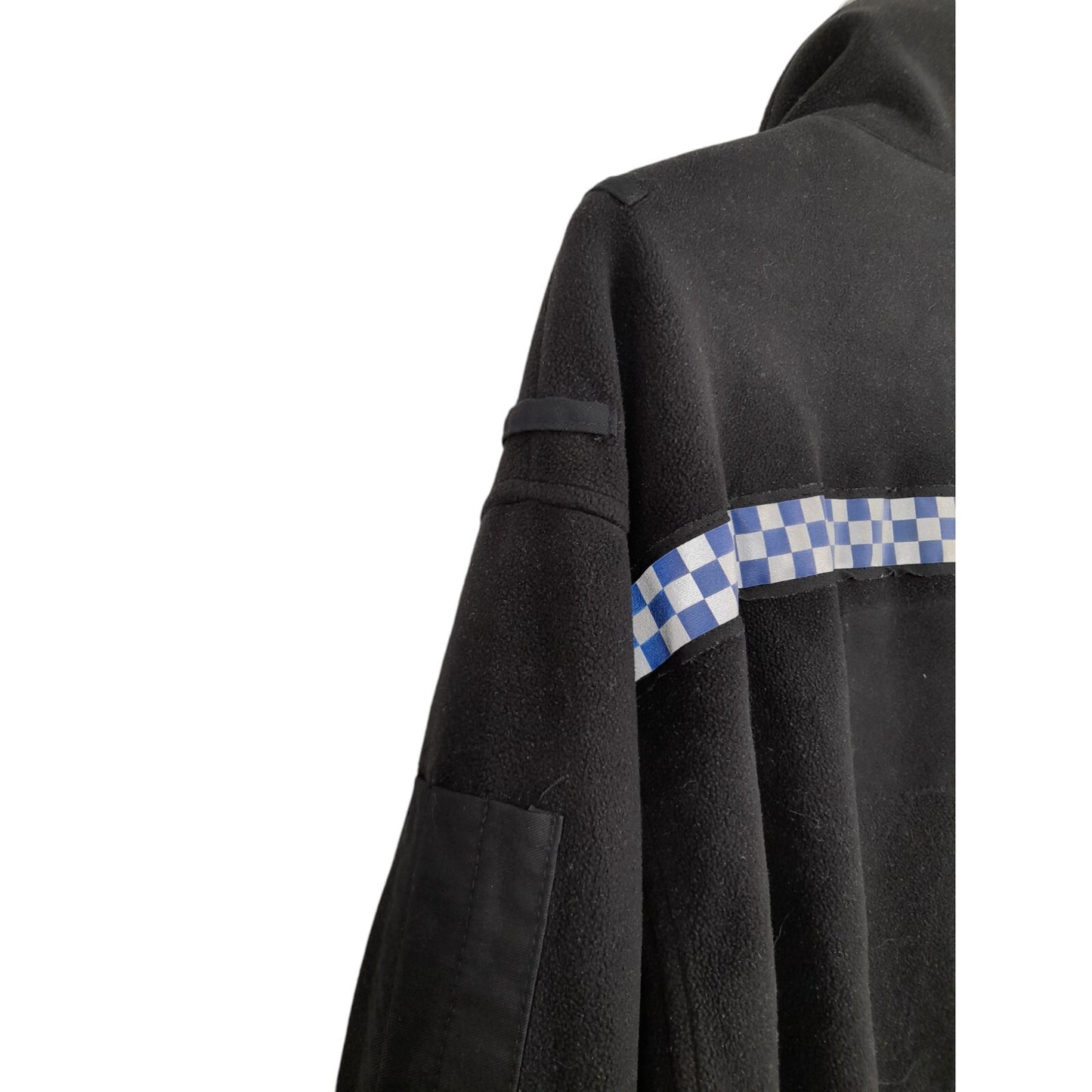 Polartec Fleece Jacket Windstopper Police Reflective Strip Black Radio Loop Warm