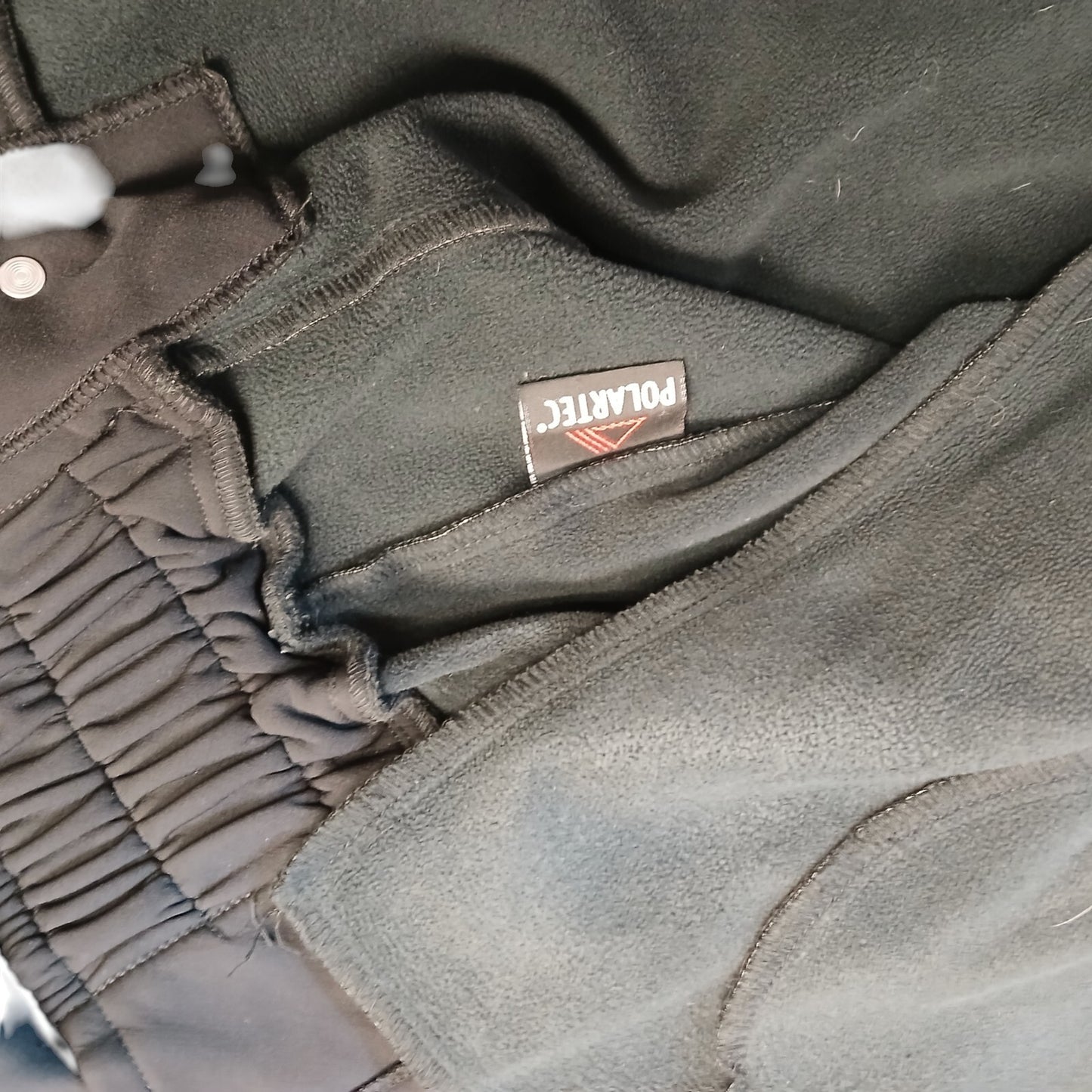 Polartec Windproof Soft Shell Thin Fleece Lined Klickfast Police Black Checked