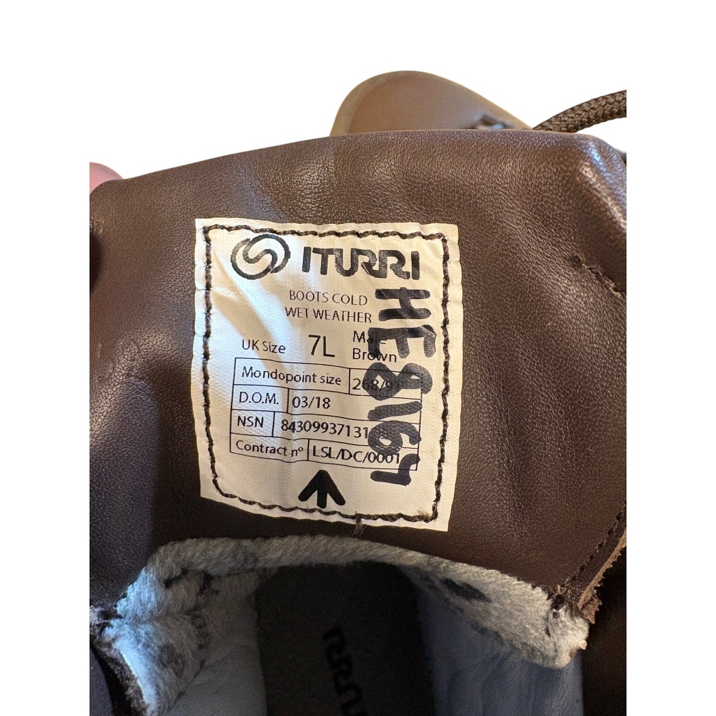Iturri British Army Issue Brown Cold Wet Weather Gore-Tex Boots 7L UK Brown