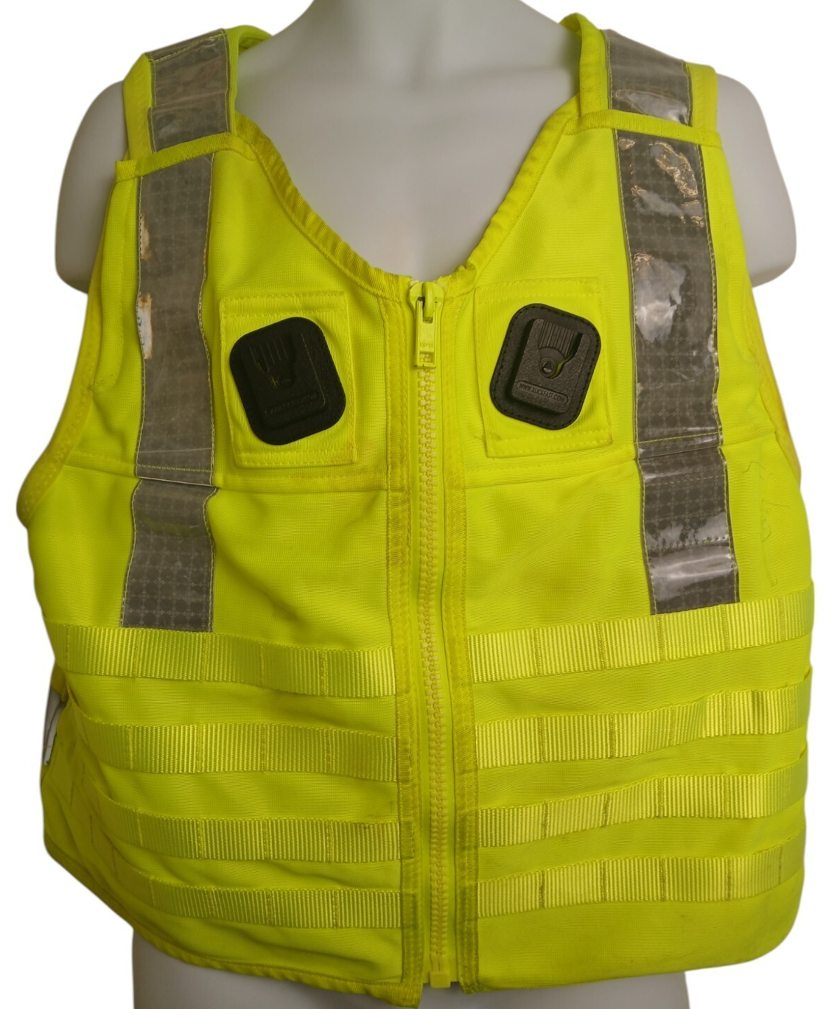 Molle Tactical Vest Utility Hi Viz Vis Security Ex Police Yaffy 982 Grade B