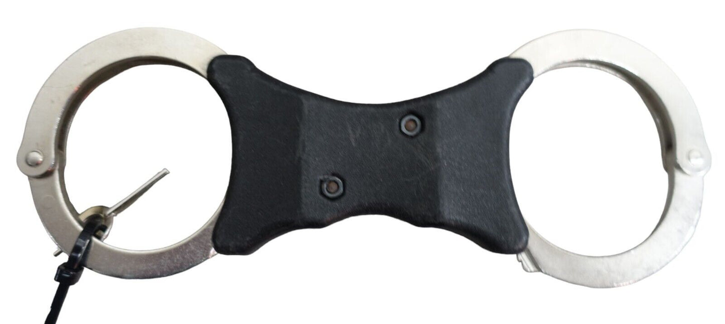 Hiatts Handcuffs Speedcuffs Cuffs Genuine Ex Police Rigid Handcuffs With 1 Key