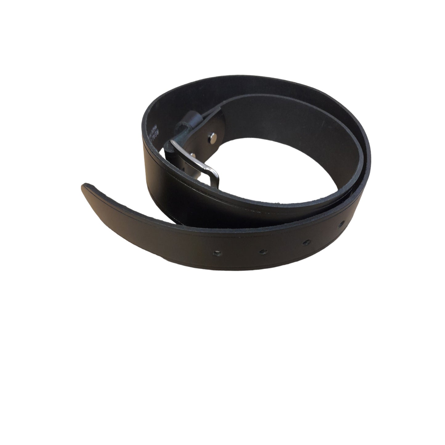 Black Leather Belt Single Prong 35mm Wide Ex Police Uniform Security