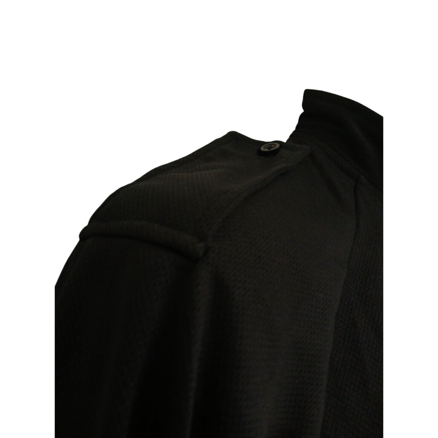 Self Wicking Police Shirt Long Sleeve Black Breathable T-Shirt Security Duty
