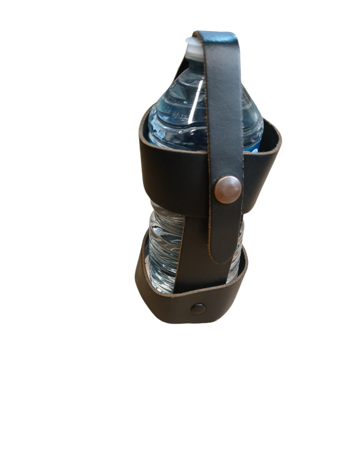 Deenside MLA Water Bottle Holder Leather Belt Black Police Hiking Camping