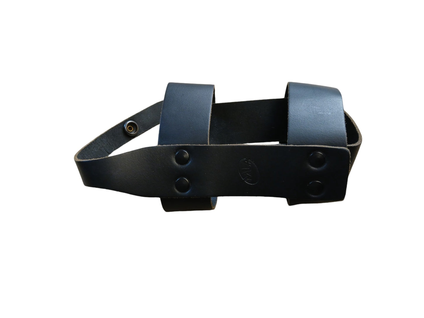 Deenside MLA Water Bottle Holder Leather Belt Black Police Hiking Camping
