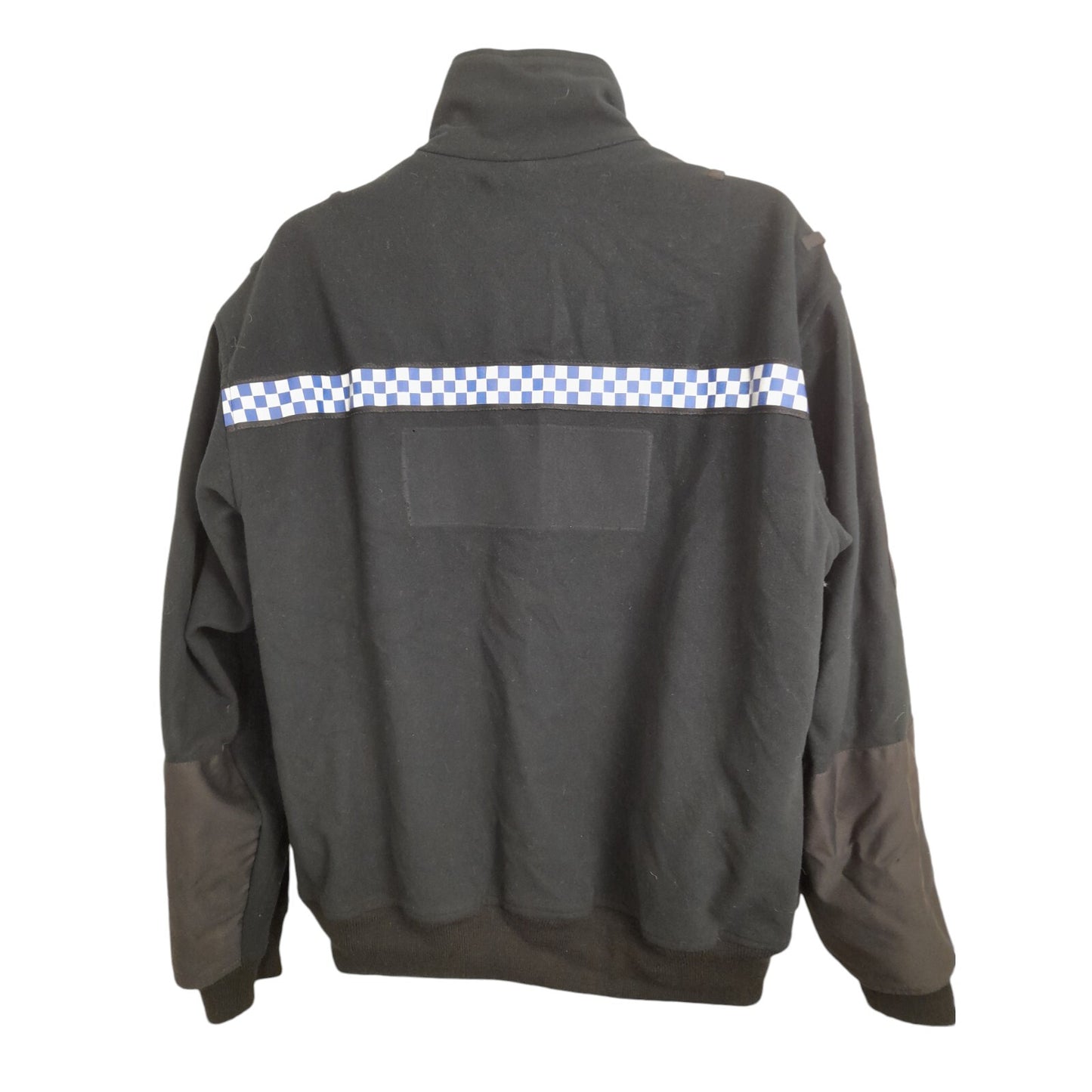 Yaffy Fleece Jacket Windstopper Police Reflective Strip Warm Radio Loop Black