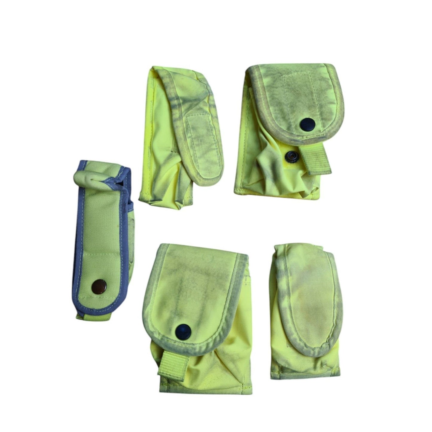 Arktis Molle Pouches Bundle x5 Hi Vis Hi Viz Yellow Police Security B Grade