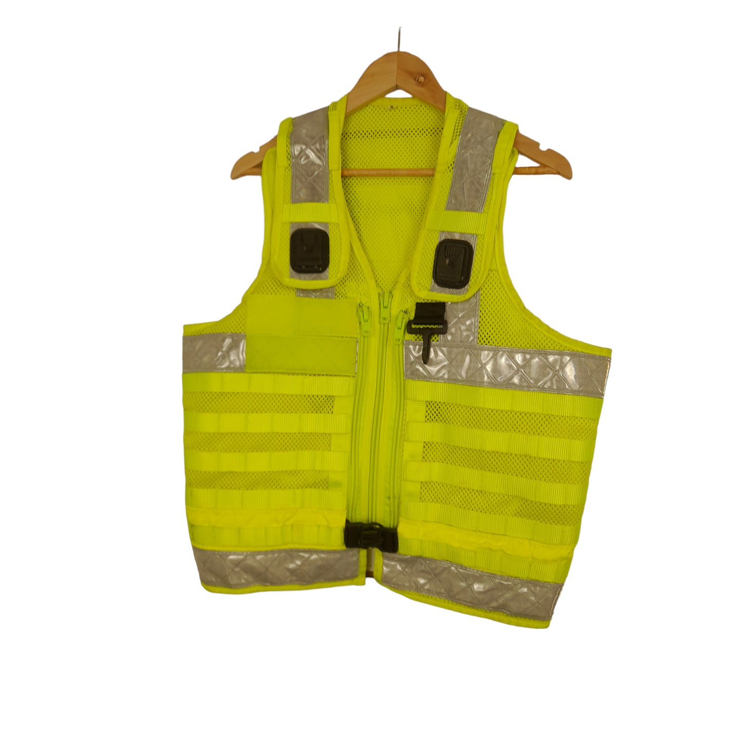 Arktis Molle Tactical Utility Vest Hi Vis Hi Viz Ex Police Security Grade A