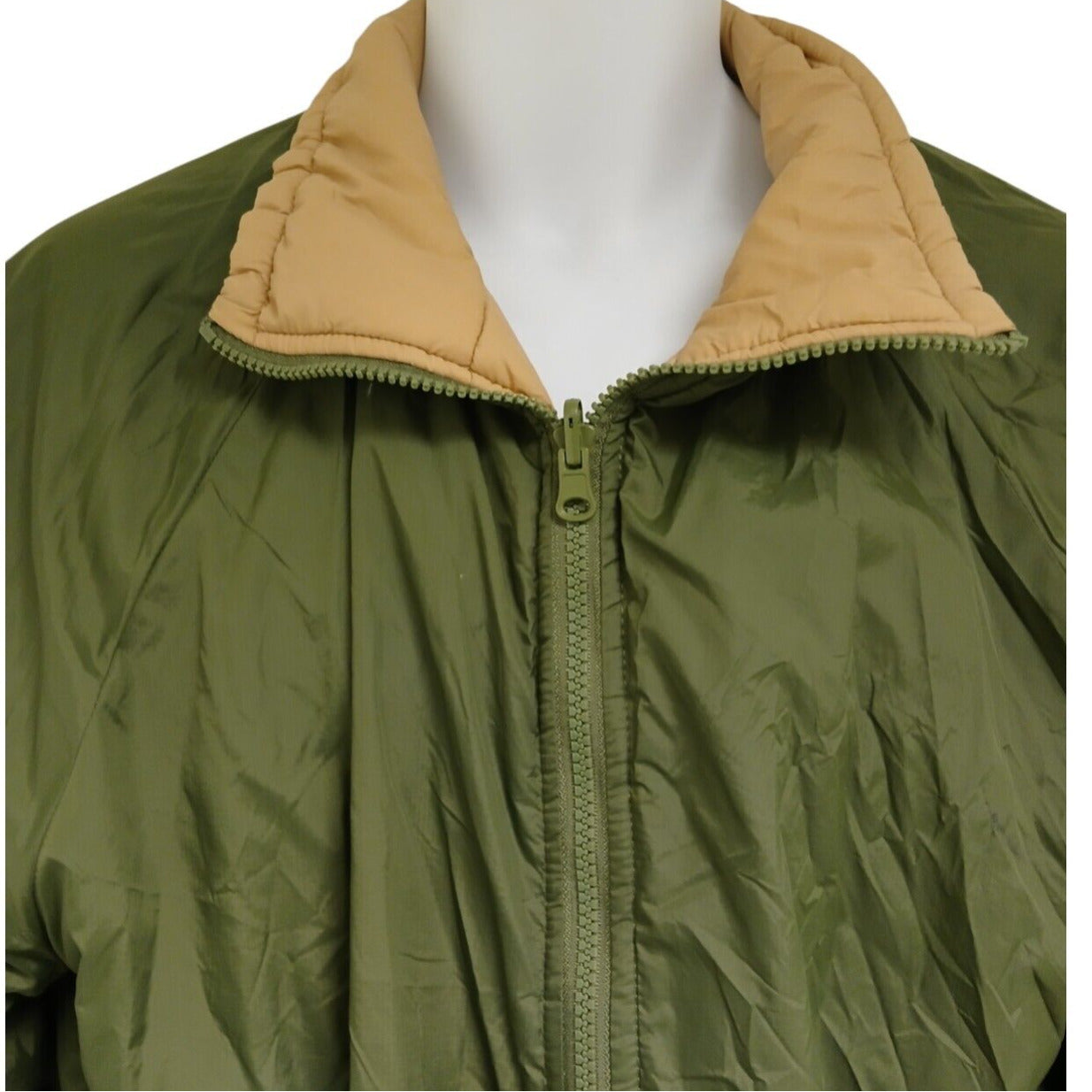 British Army Softie Jacket Thermal Coat Olive Green Sand Reversible Softy Puffer