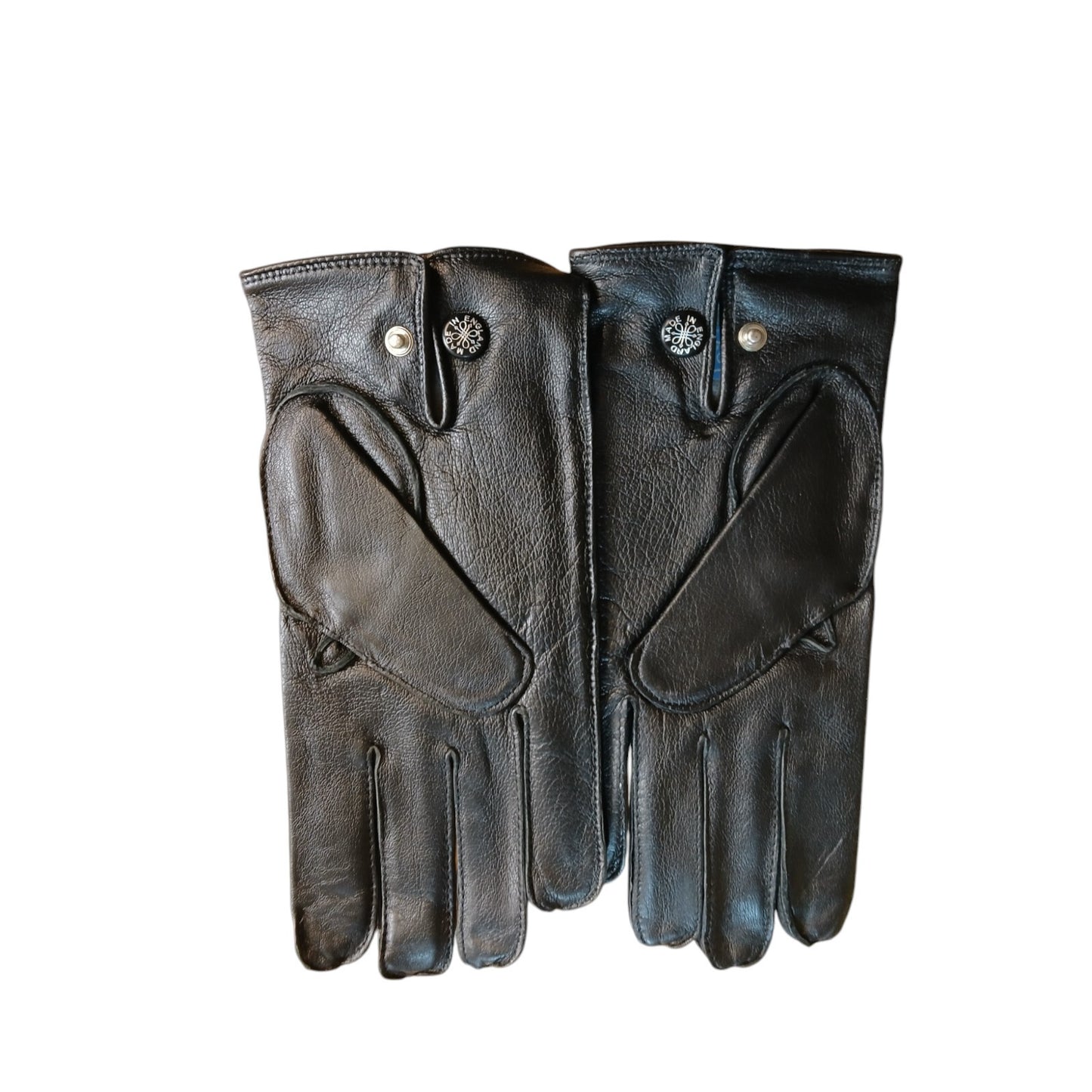 Leather Gloves Black x7 Pairs Ex Police Black Random Styles and Sizes Bundle