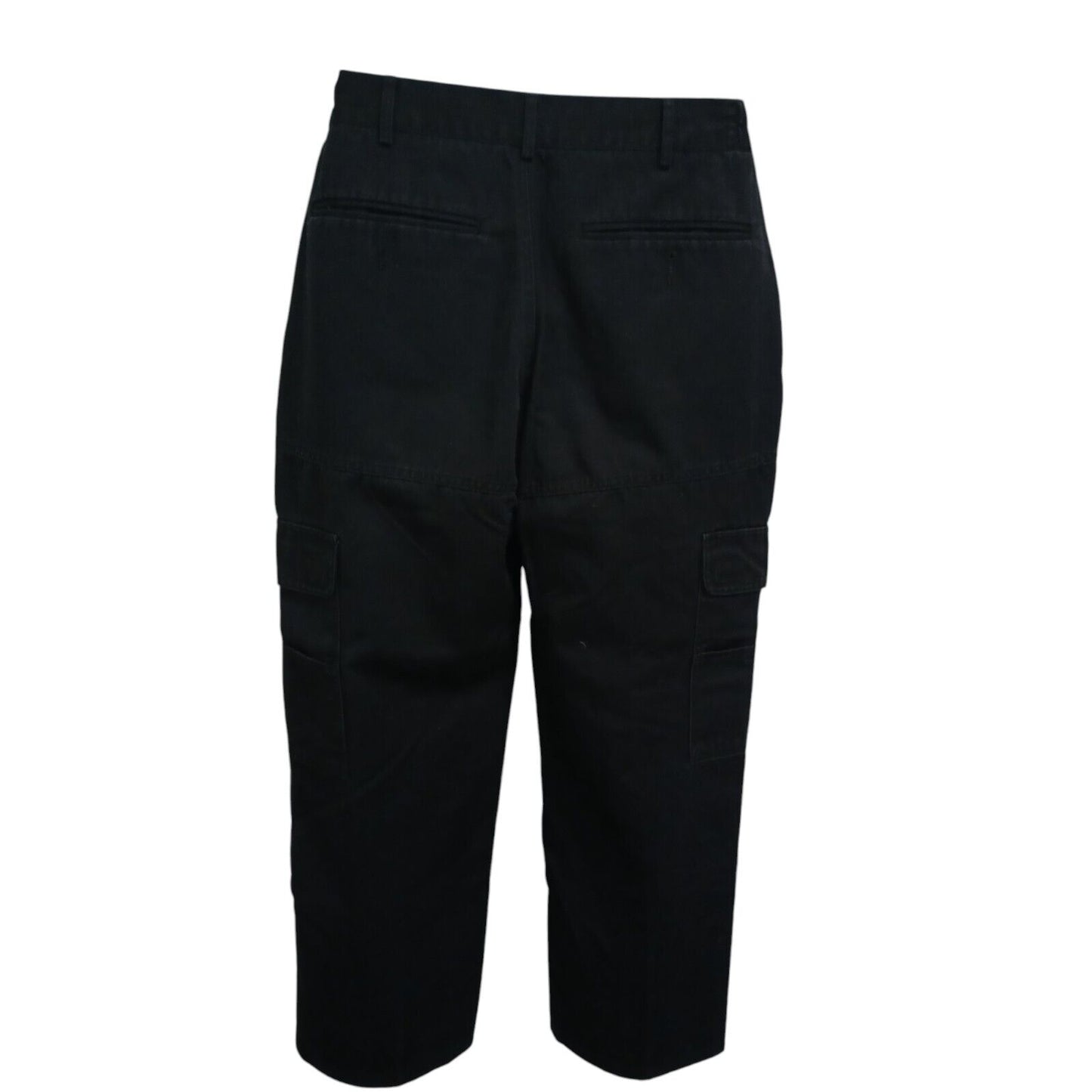 Combat Cargo Work Trousers Mens Black Ex Police Airsoft Paintball SecurityGrade1