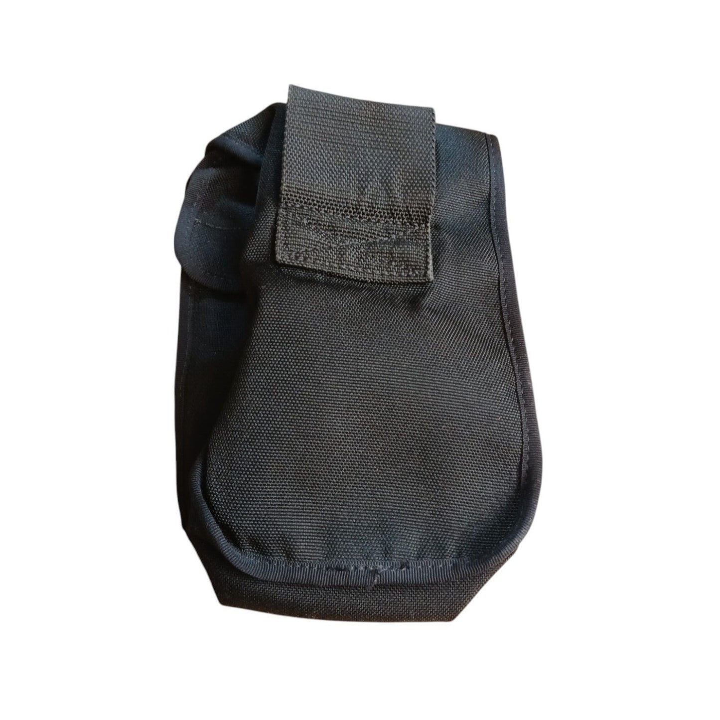 Police Duty Belt With 6 Pouches Attachments Black Nylon Security Webbing (C)