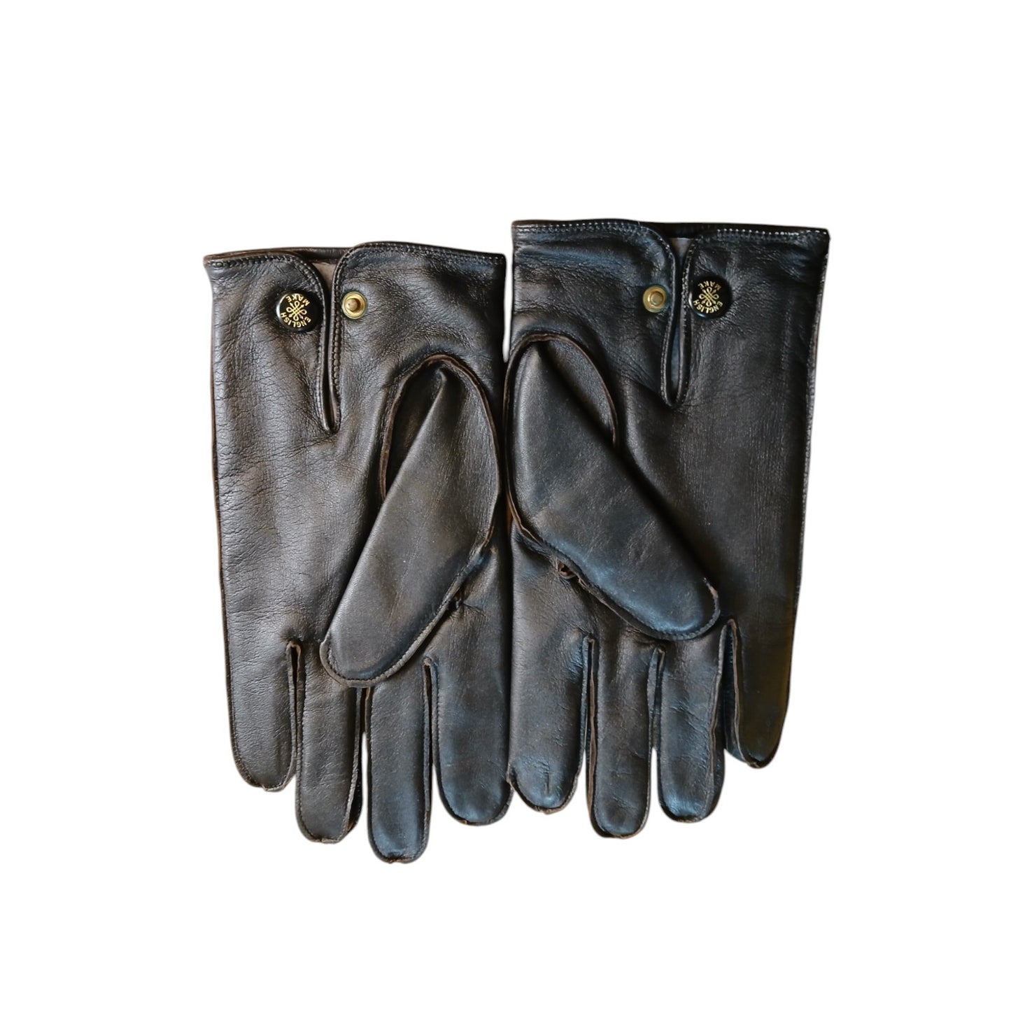 Leather Gloves Black x7 Pairs Ex Police Black Random Styles and Sizes Bundle