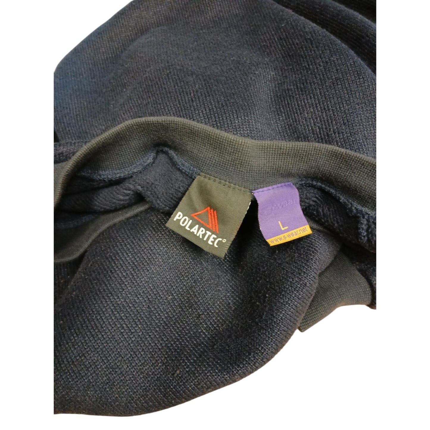 Polartec Jumper Pullover Navy Blue V Neck Large Security Ex police Security
