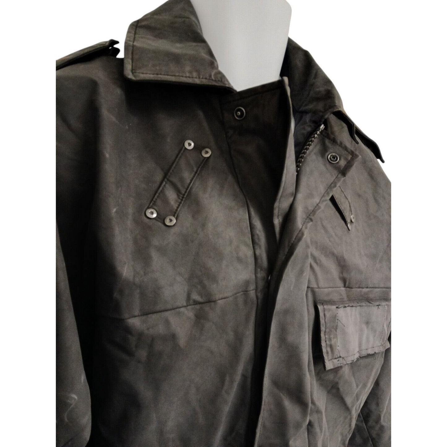 Sioen Black Police Jacket Waterproof Goretex Radio Loop Security Foul Weather