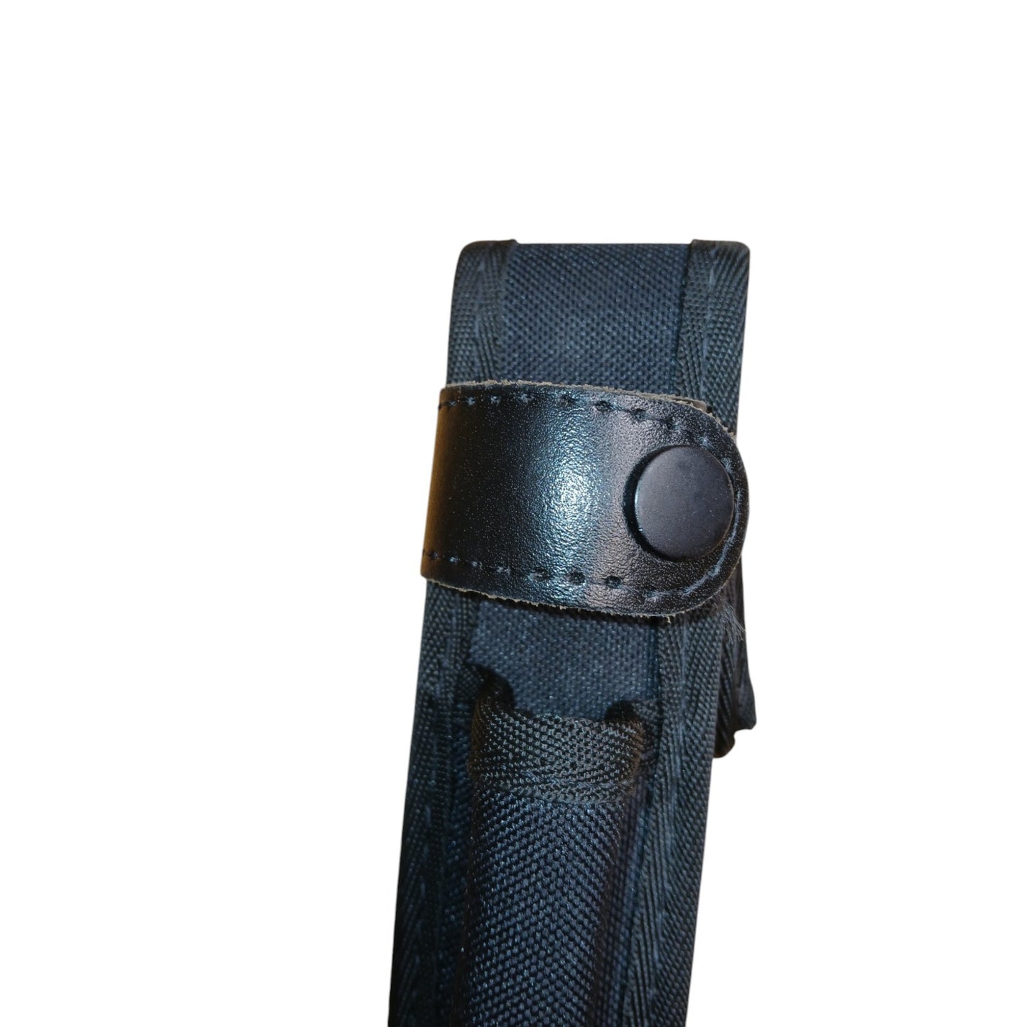 Baton Holder Belt Loop Nylon Leather Strap 360 Rotation Black Police Security