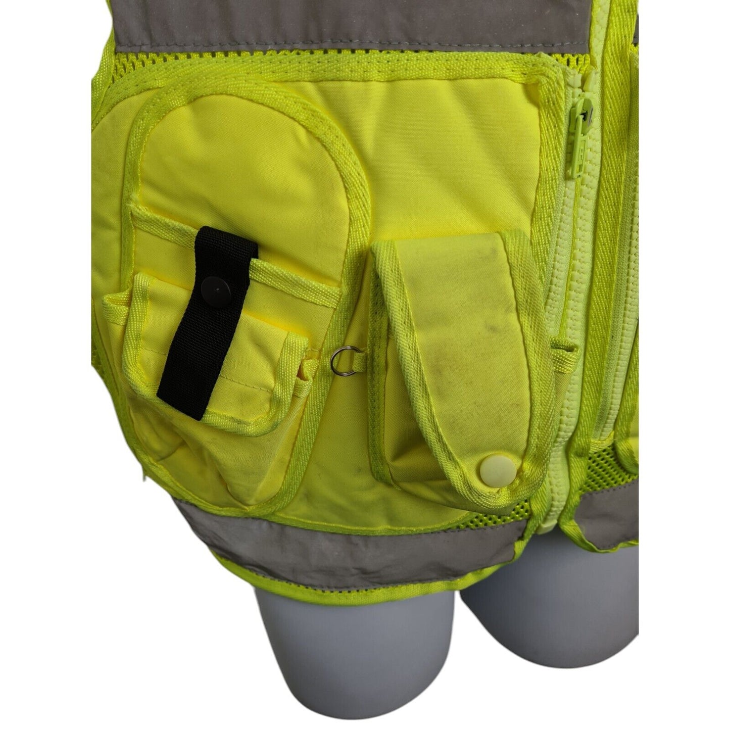 Protec Hi Vis High Viz Yellow Tactical Vest With Pouches M Security Doorman