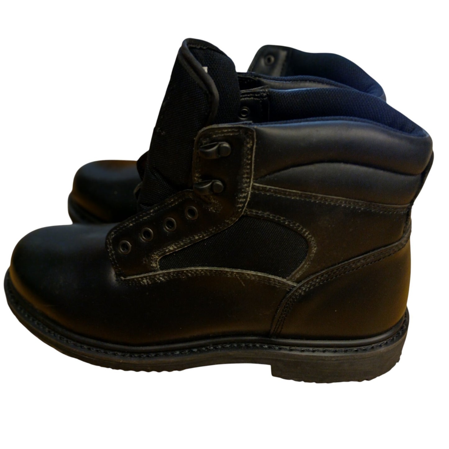 Opgear Safety Boots Black leather size 11 Police Security Workwear Steel Toe Cap