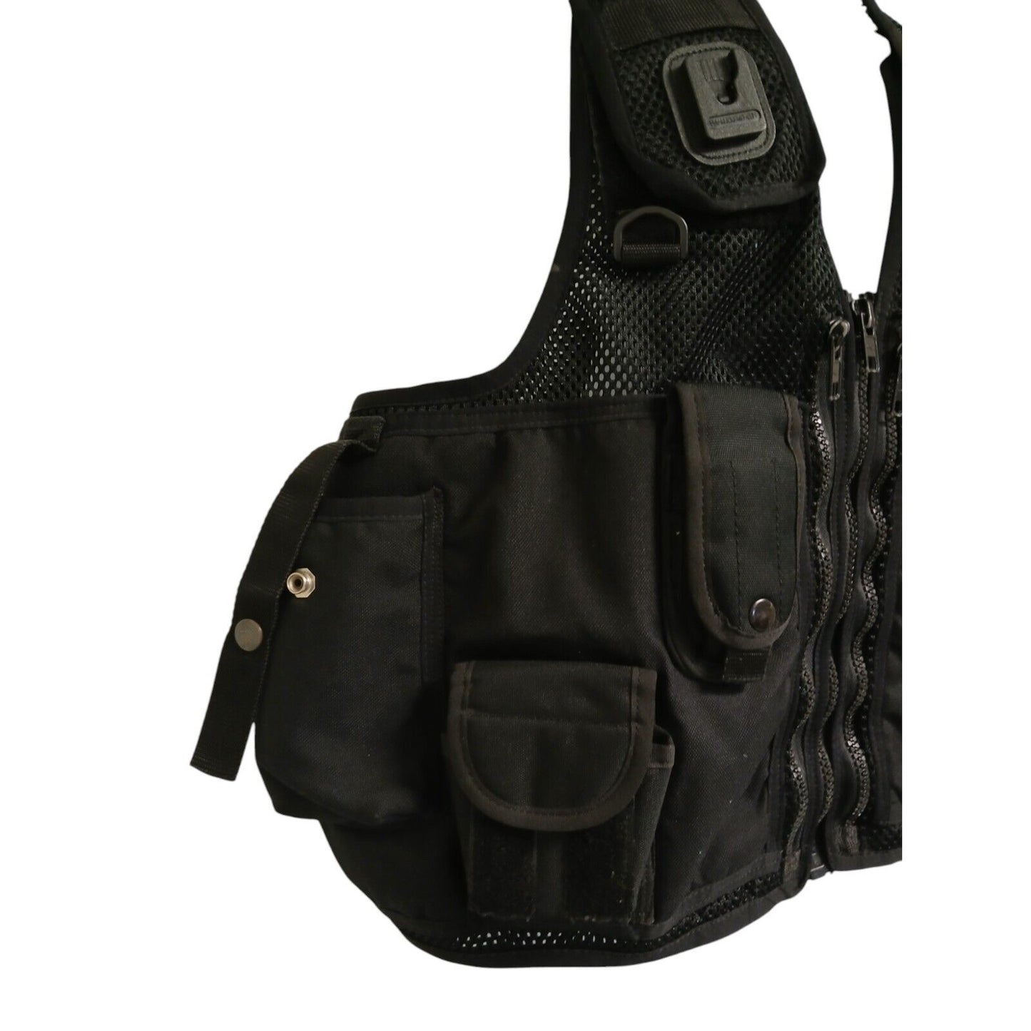 Tactical Vest Integrated Pouches Black Klickfast Docks Medium Security Ex Police