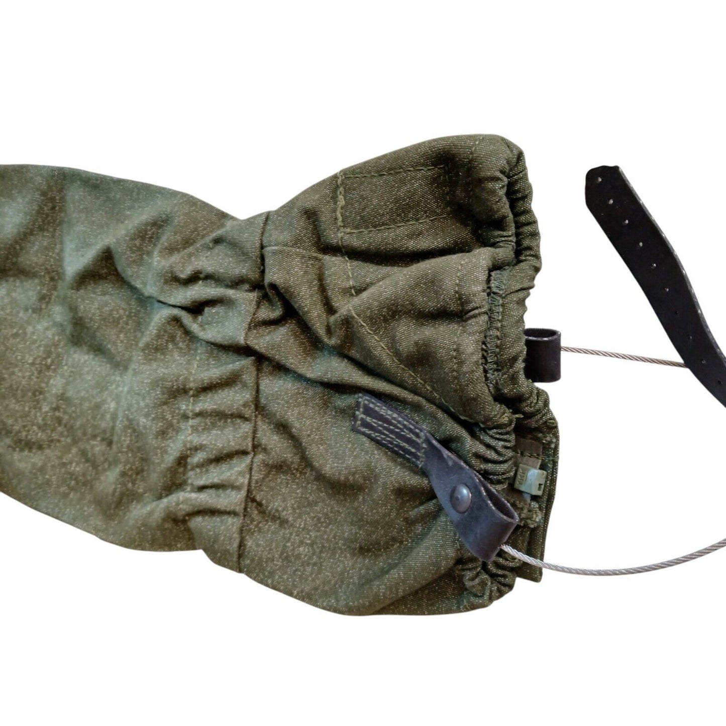 British Army Green Leg Gaiters GS Wire Rope Hiking Standard Size 1996