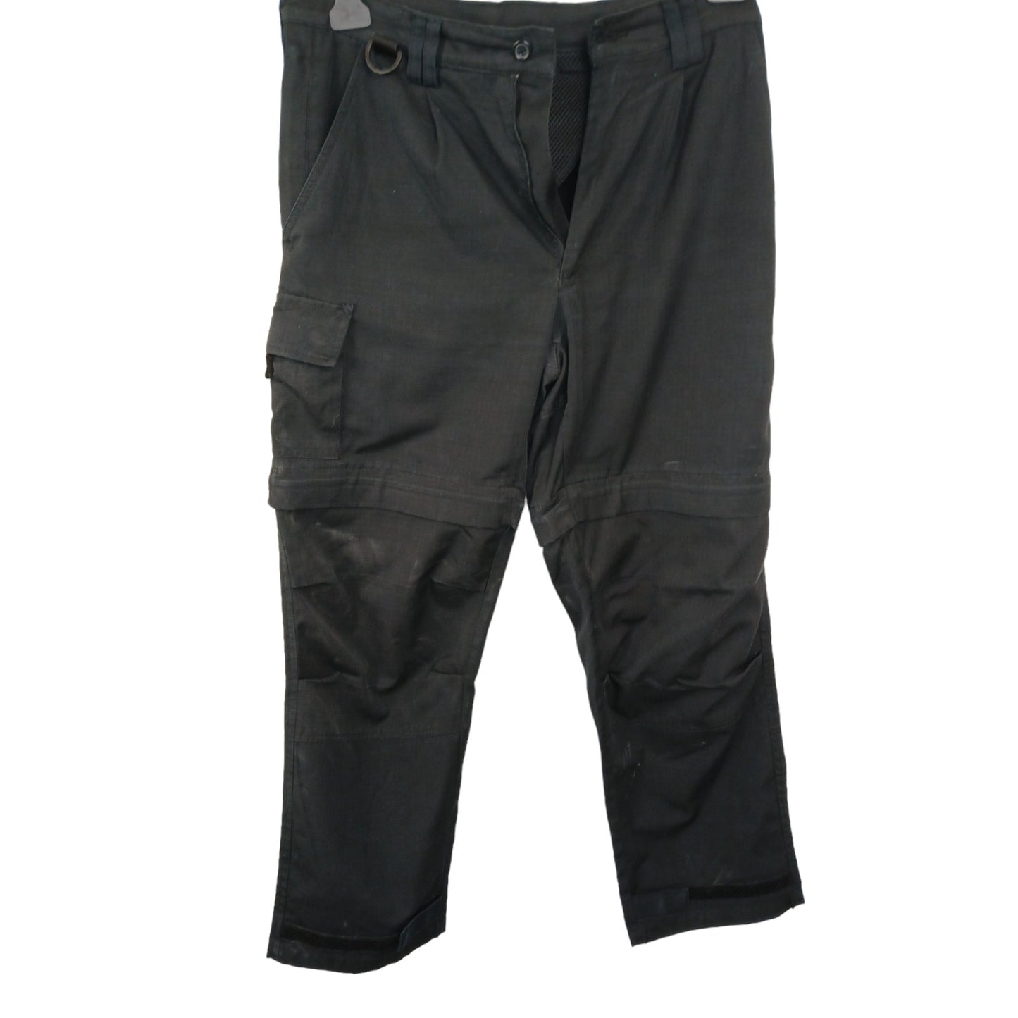 Ripstop Cargo Combat Zip Off Black Utility Trousers Ex Police Various Sizes Kit