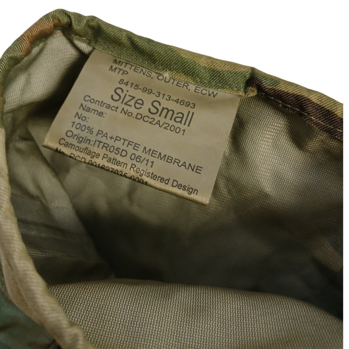 British Army Outer Mittens MTP MVP Camouflage Goretex ECW Mitts Gloves Camo
