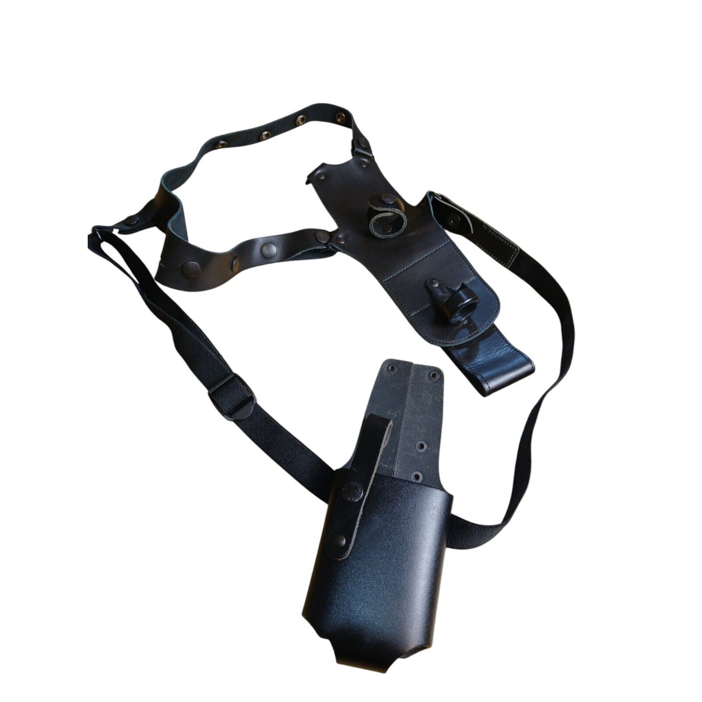 Peter Jones Harness Holster Gun Dock Leather Shoulder Body Strap Gun Police