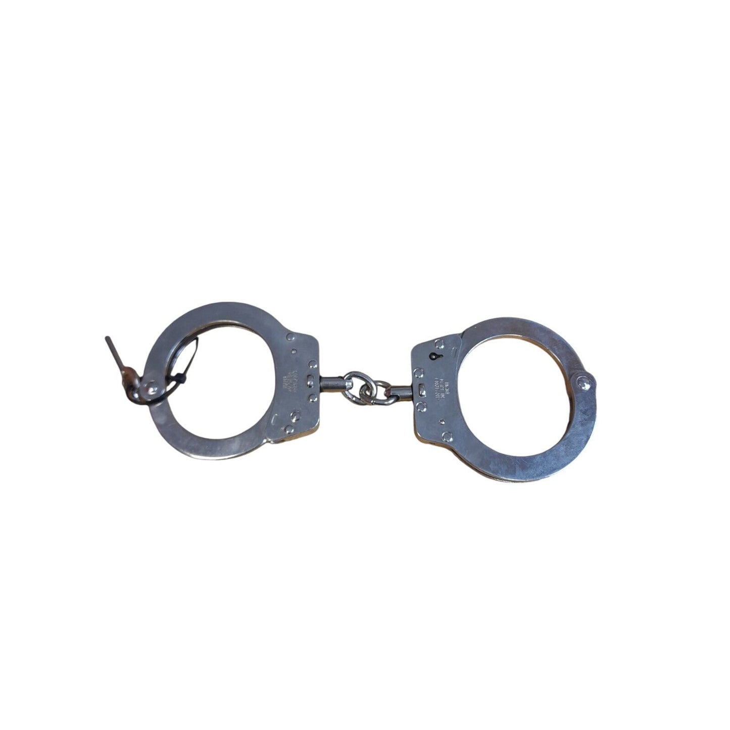 Hiatts Handcuffs Speedcuffs Superior Chain Genuine Ex Police Cuffs With 1 Key
