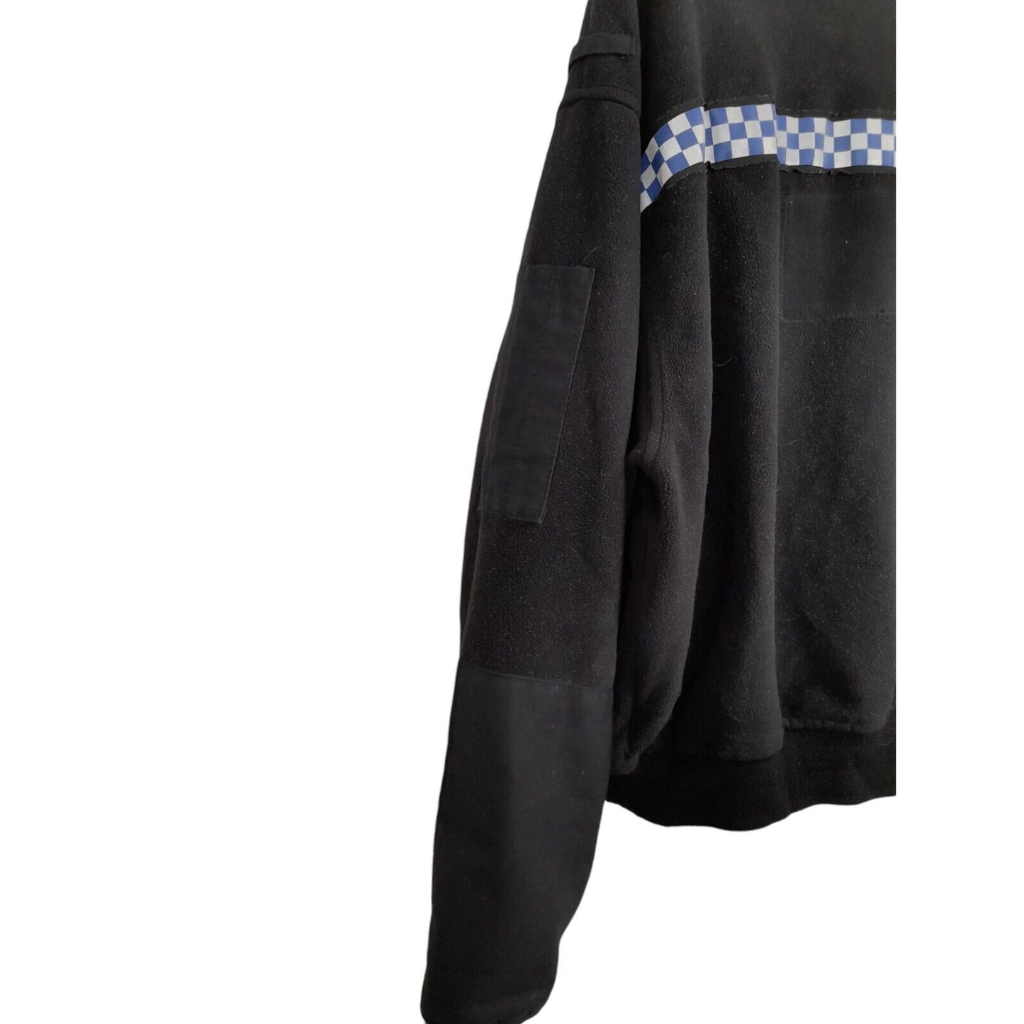 Polartec Fleece Jacket Windstopper Police Reflective Strip Black Radio Loop Warm