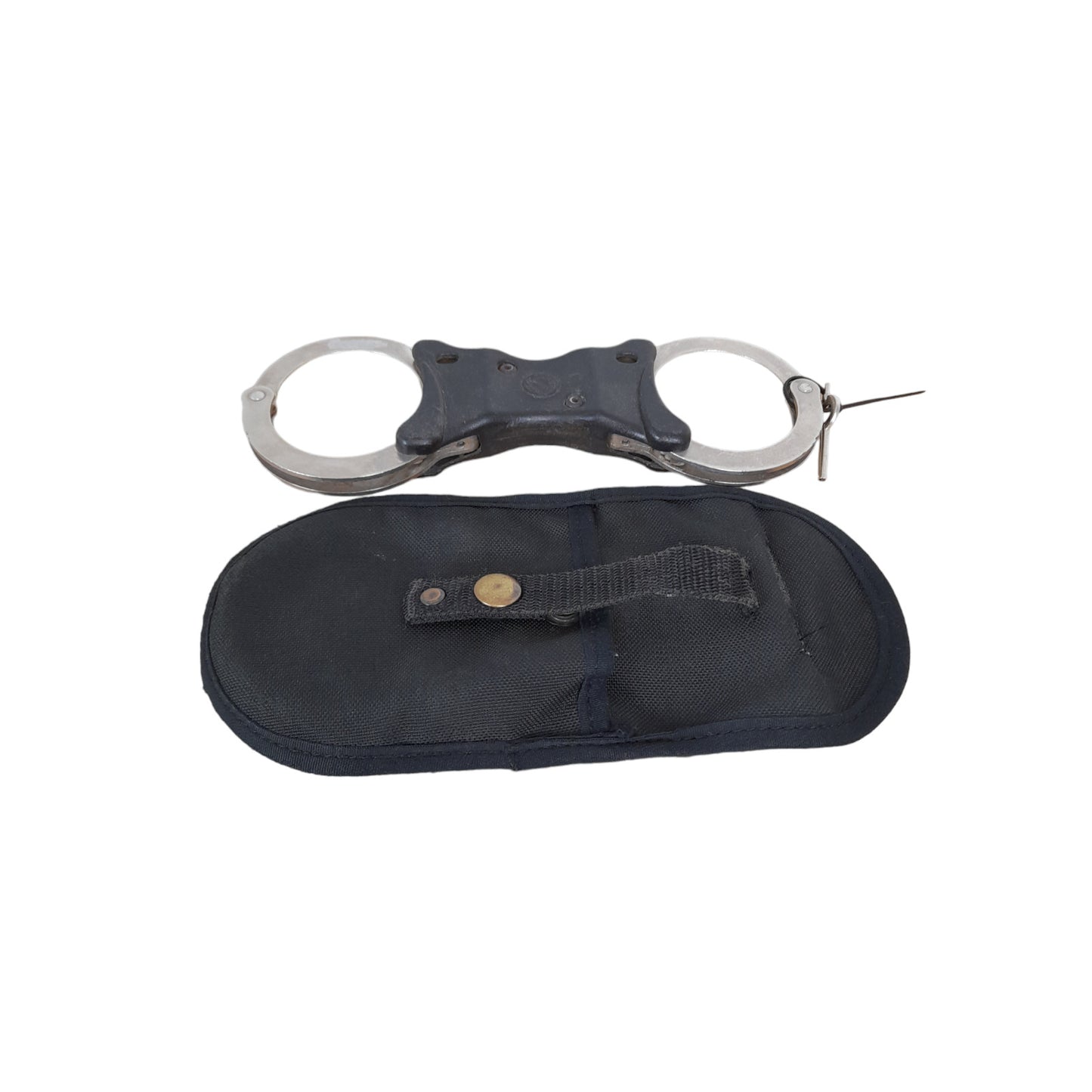 Hiatts Handcuffs Speedcuffs Cuffs With Key & Carry Pouch Genuine ExPolice Rigid
