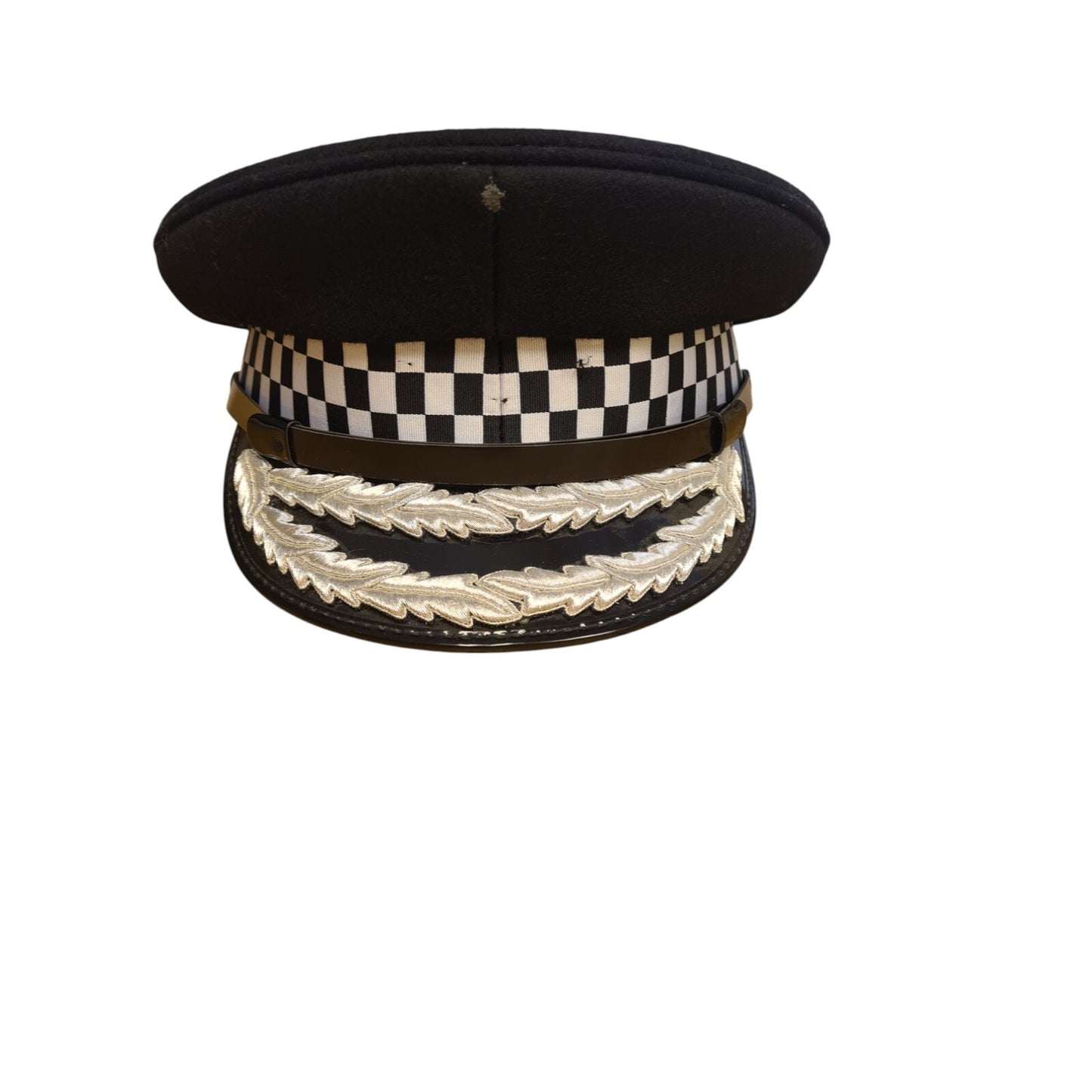 Deputy Assistant Peaked Cap Police Commissioner Double Silver Oak Leaf Size 57